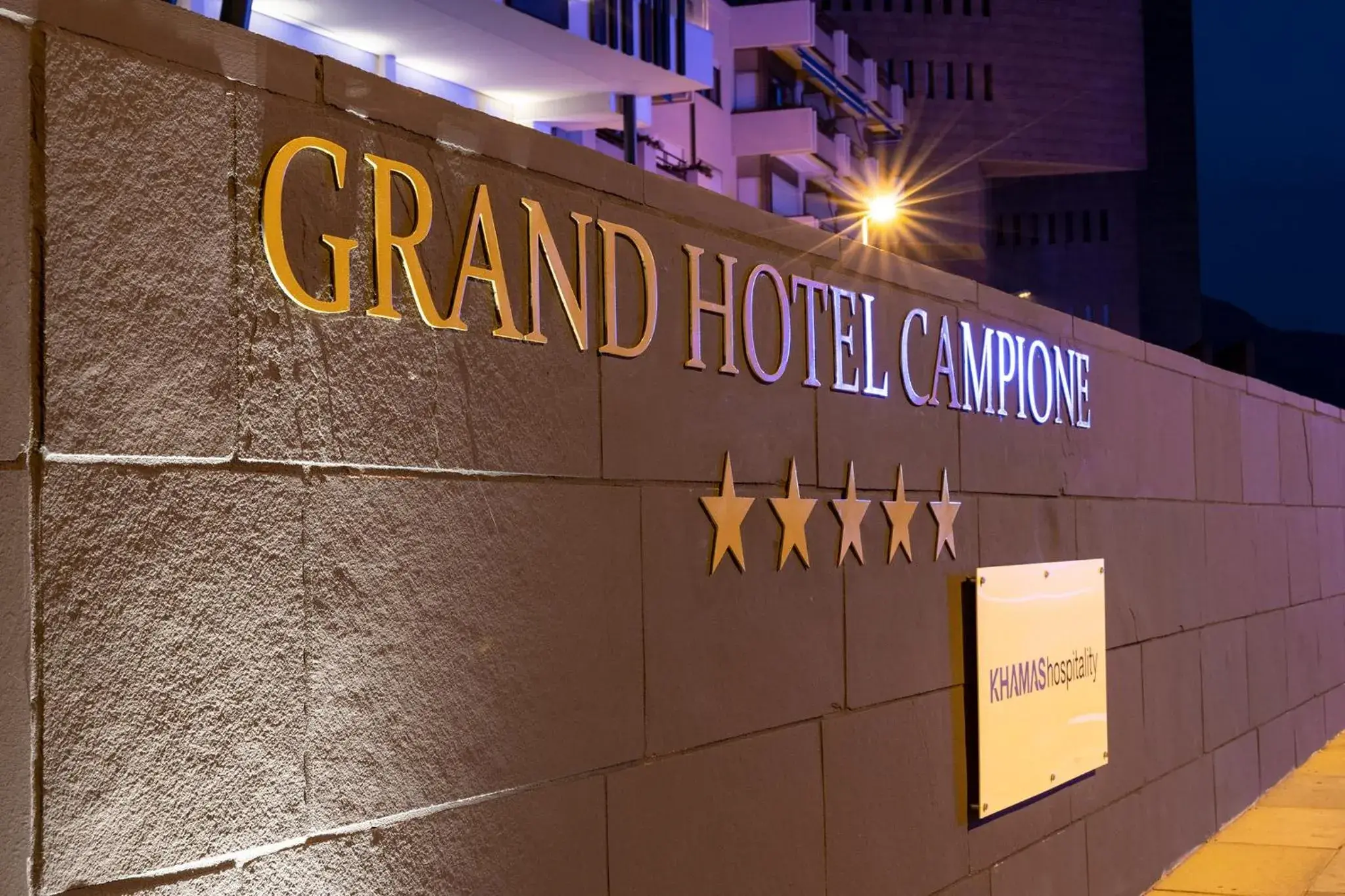 Property Logo/Sign in Grand Hotel Campione