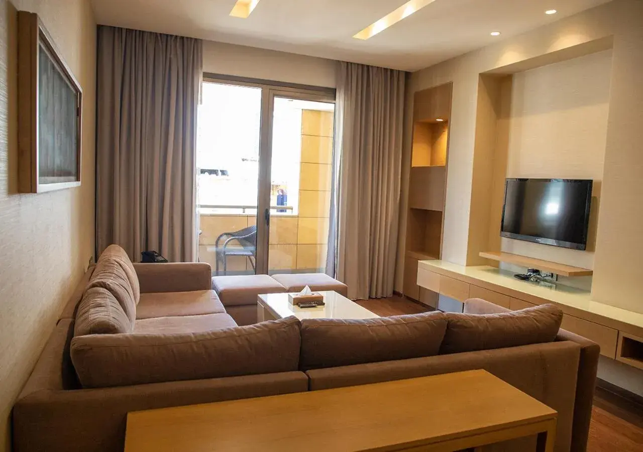 Seating Area in Saifi Suites