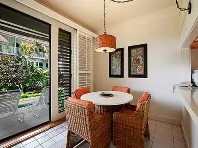 Dining Area in Kiahuna Plantation Resort Kauai by OUTRIGGER