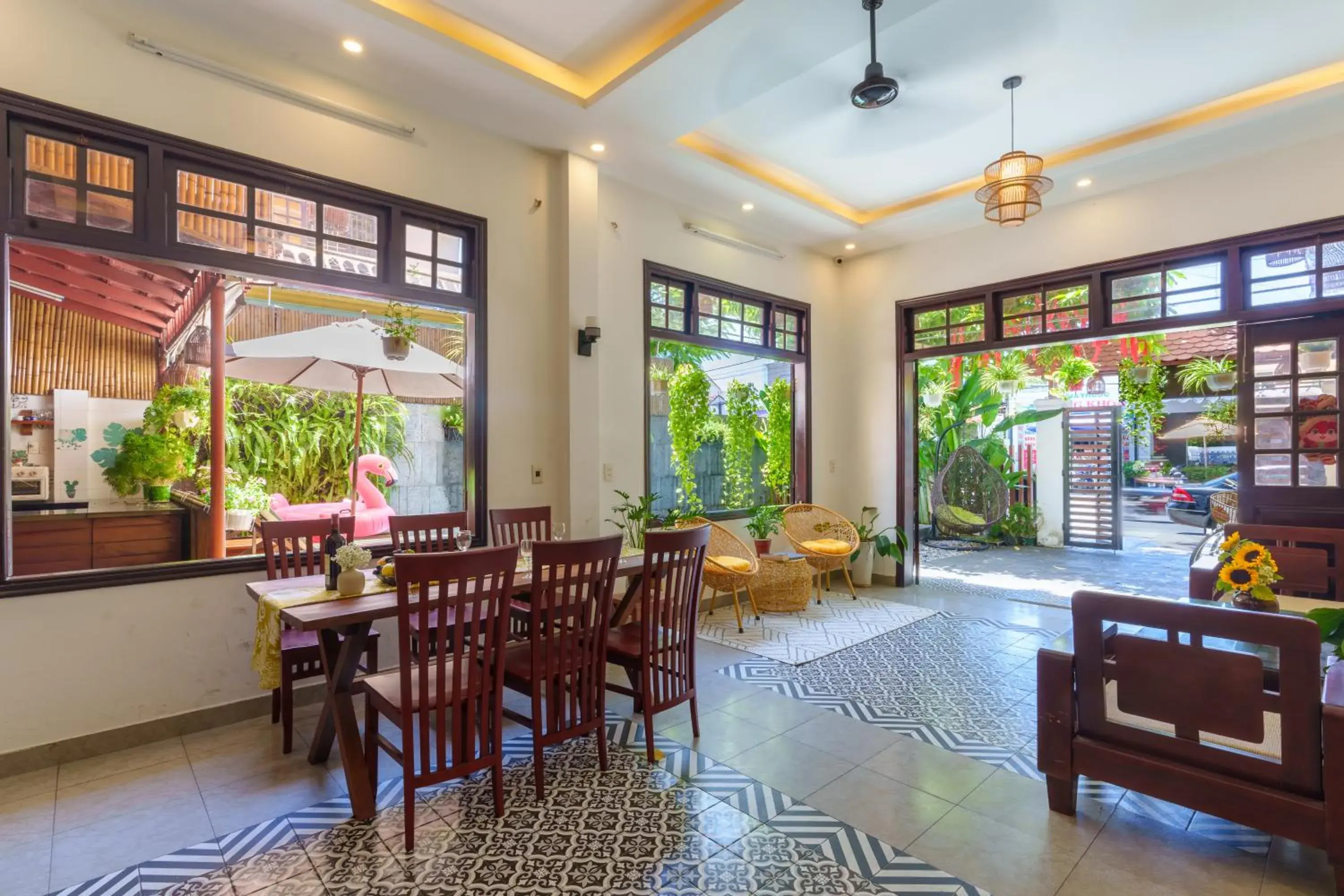 Living room, Restaurant/Places to Eat in Thien Tan Villa with Private Pool