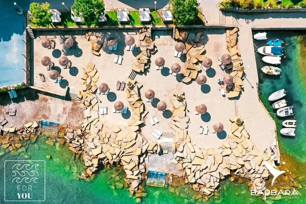 Beach, Bird's-eye View in Barbara Piran Beach Hotel