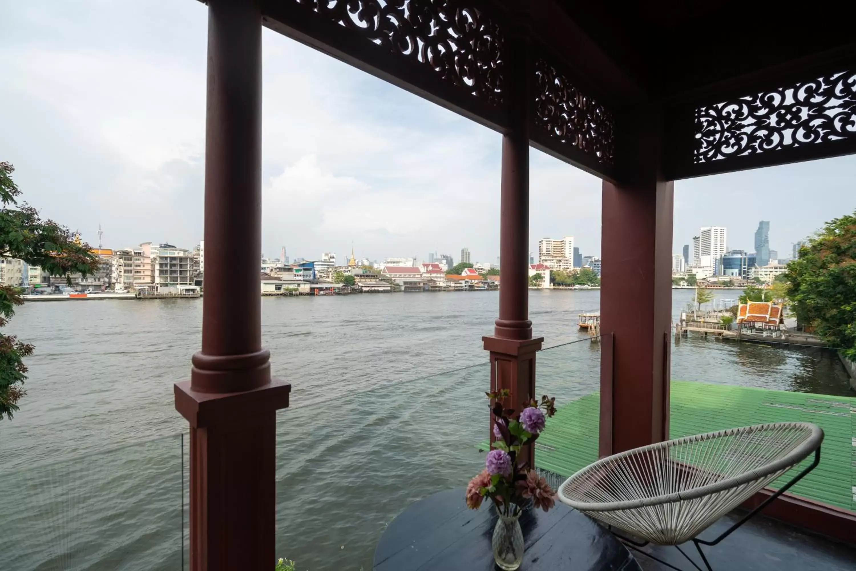 Balcony/Terrace in Amdaeng Bangkok Riverside Hotel - SHA Plus Certified