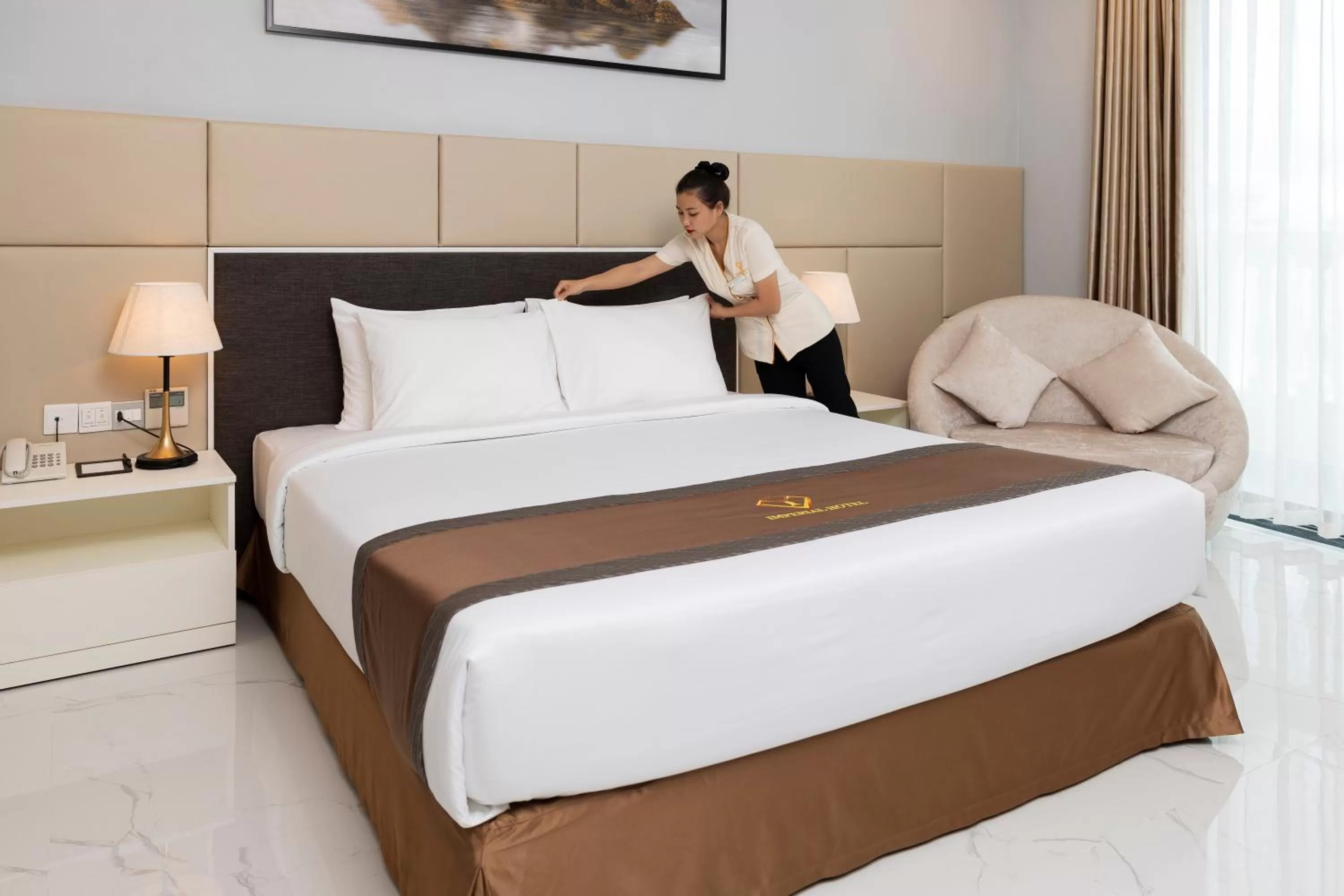 Staff, Bed in Imperial Nha Trang