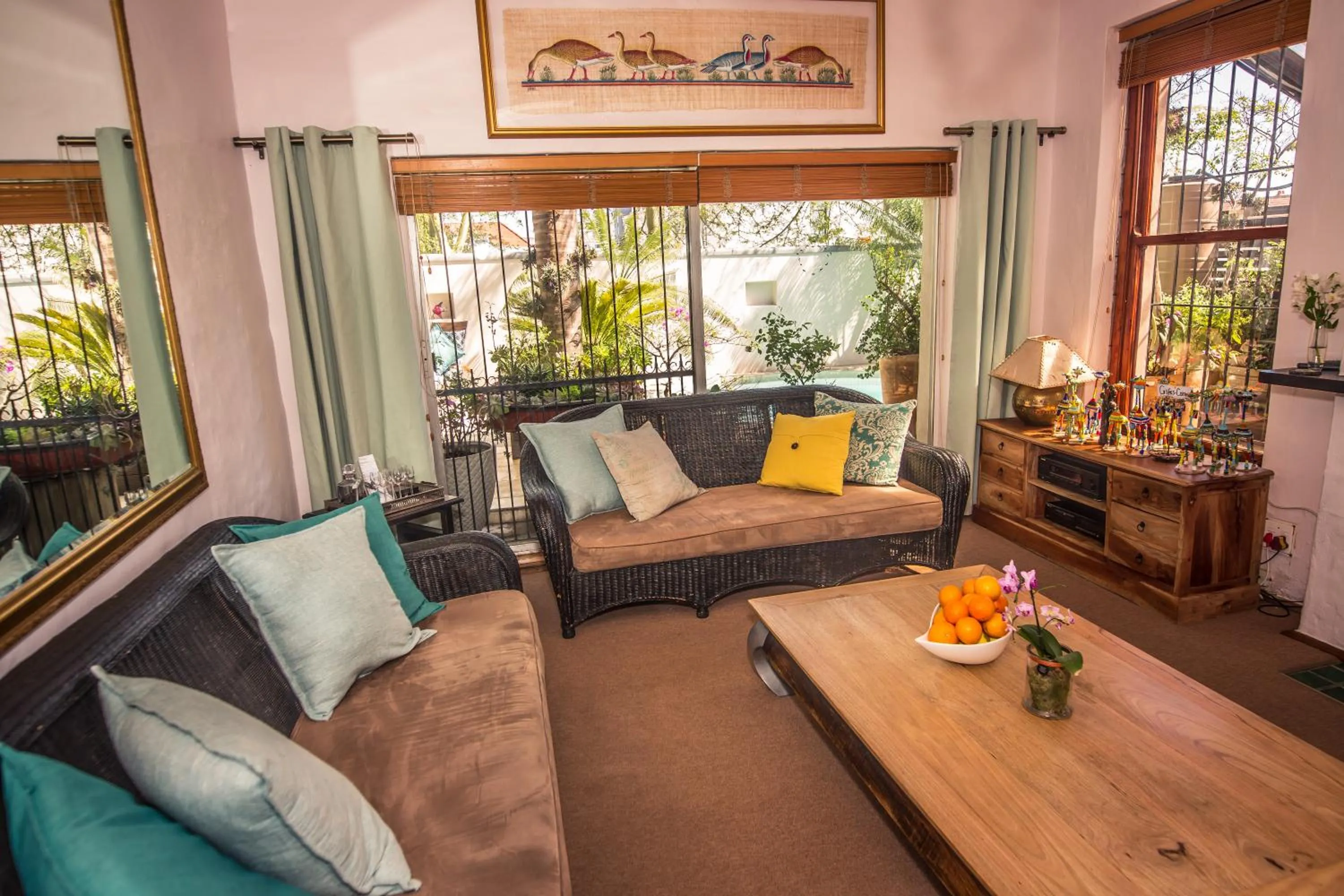 Communal lounge/ TV room in Point B Guest House -Sustainable Solar Energy