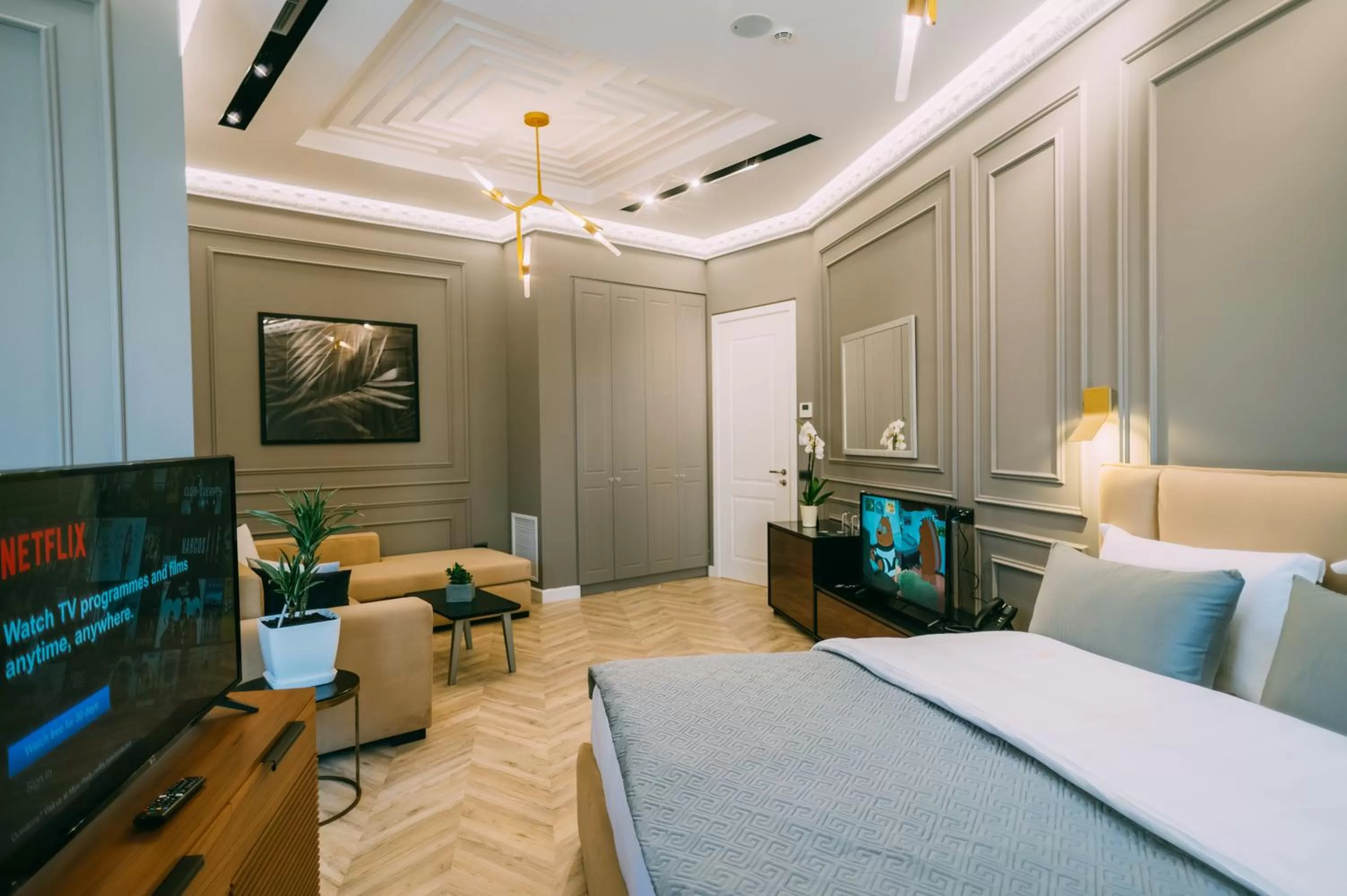 Bed in Hotel Stela Center