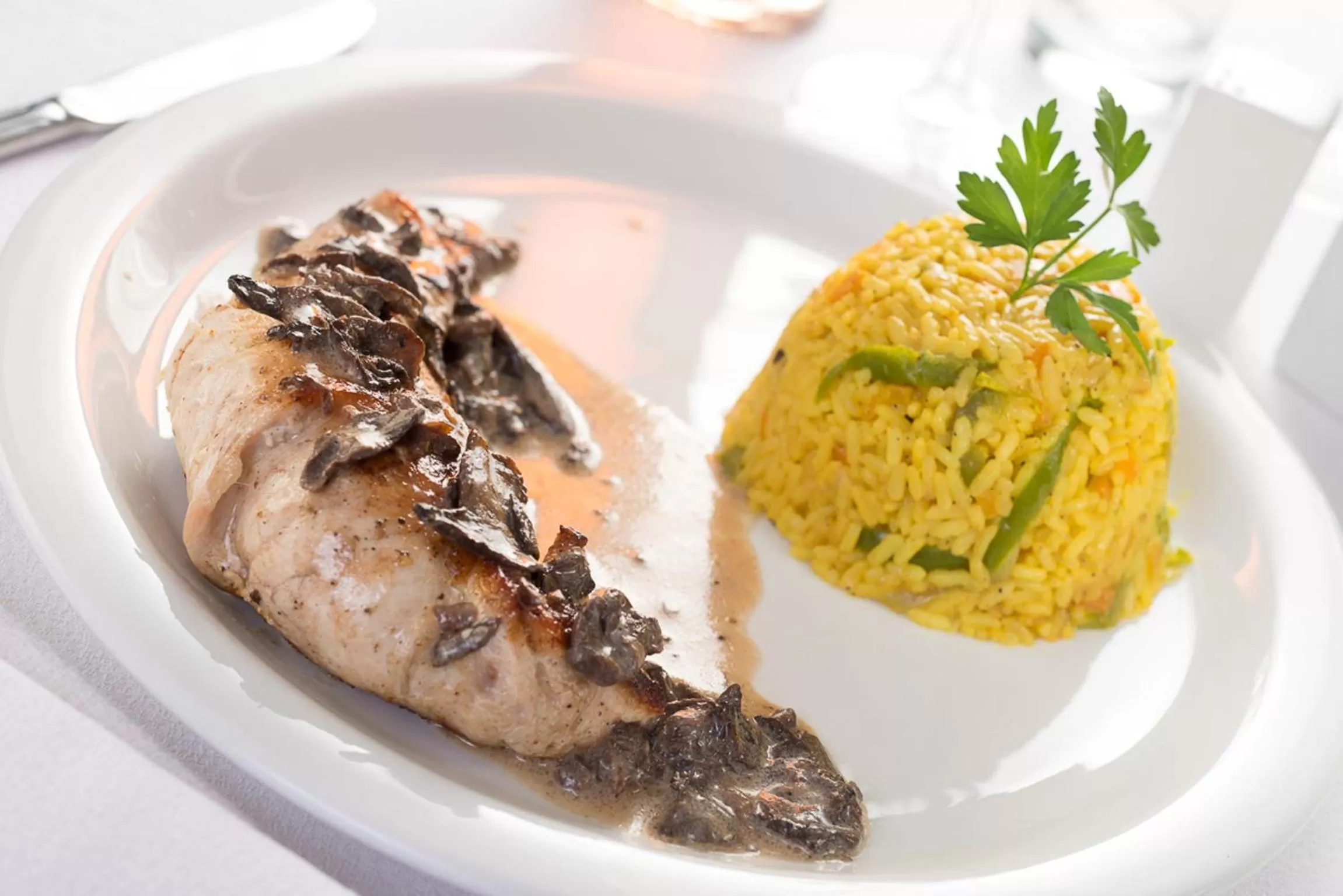 Food close-up in Golf Royal Hotel