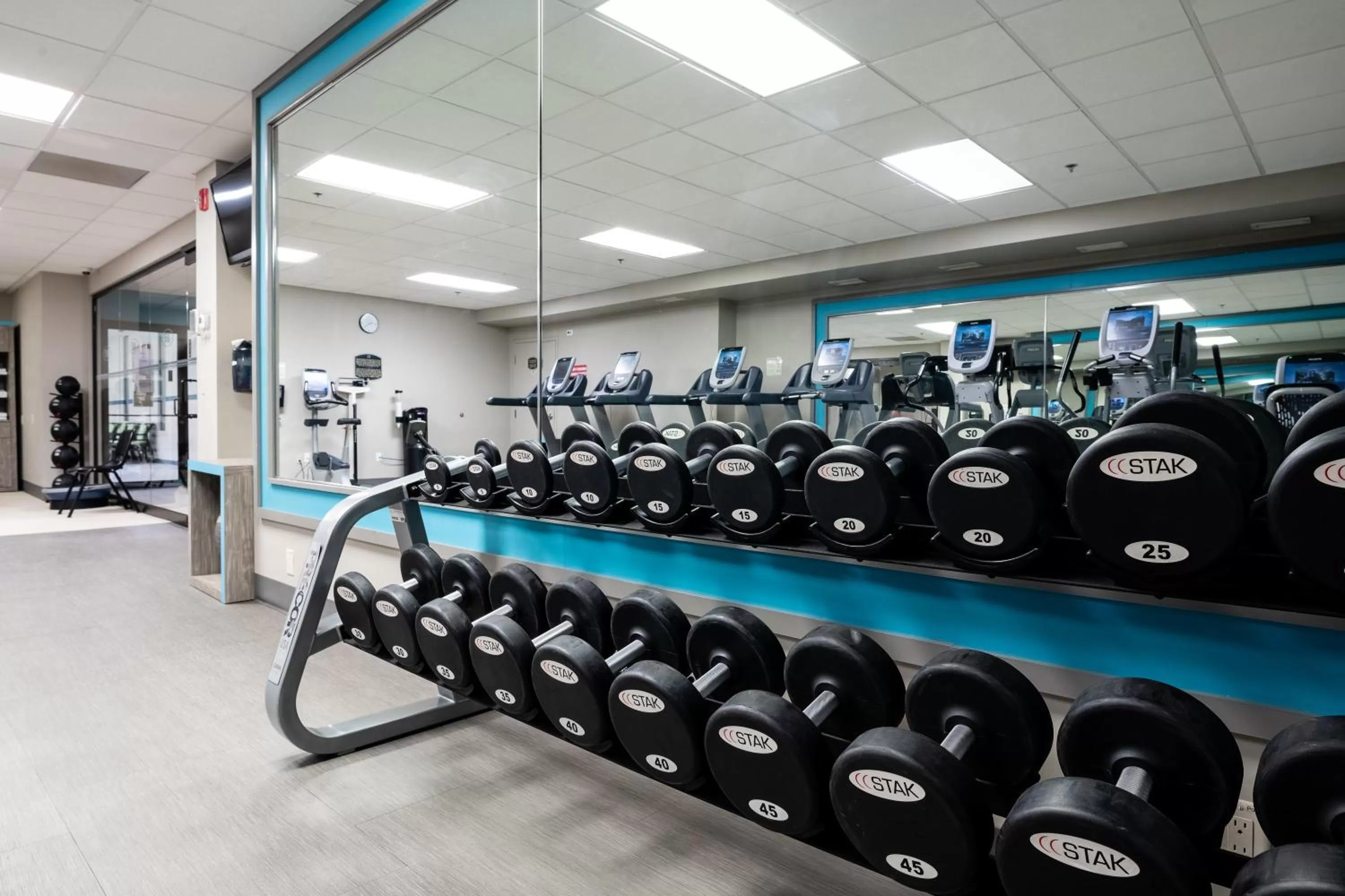 Fitness centre/facilities in Crowne Plaza Hotel Moncton Downtown by IHG