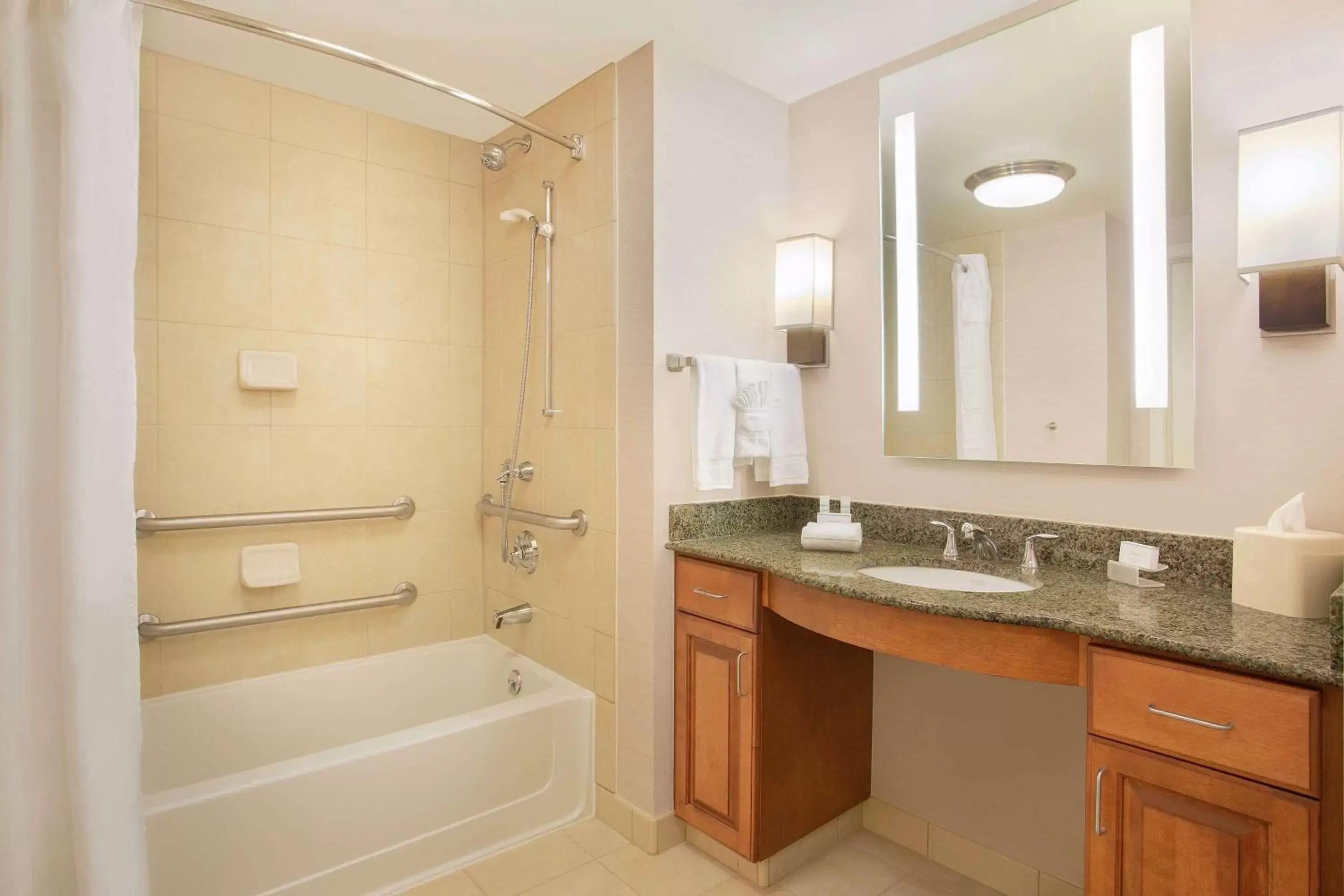 Bathroom in Homewood Suites by Hilton Omaha - Downtown