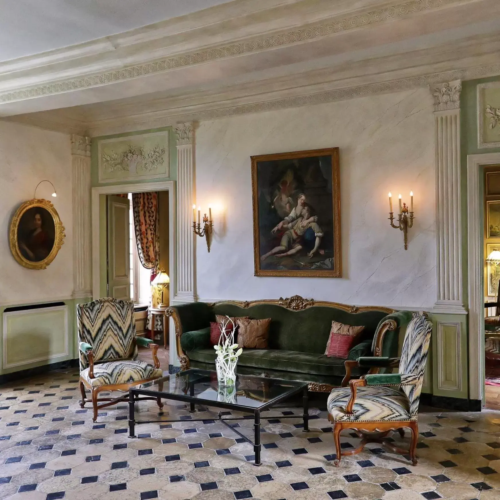 Facade/entrance, Seating Area in Château de Courcelles