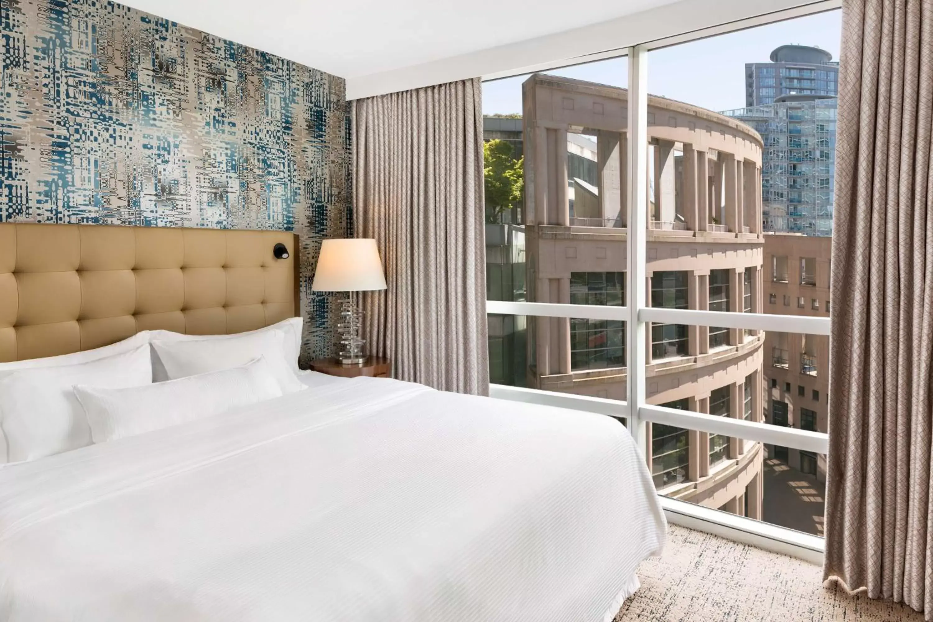 Bed in Hilton Vancouver Downtown, BC, Canada Bed in Hilton Vancouver Downtown, BC, Canada