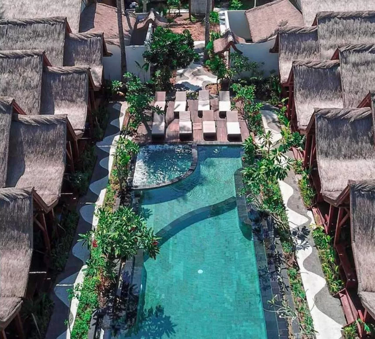 Garden in Gili One Resort