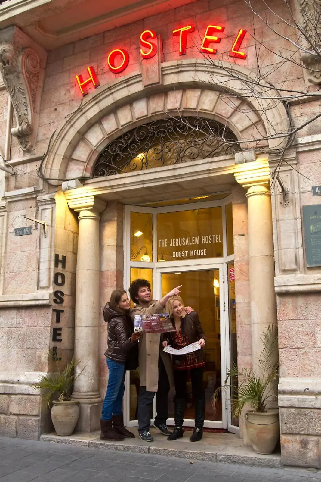 Facade/entrance in Jerusalem Hostel