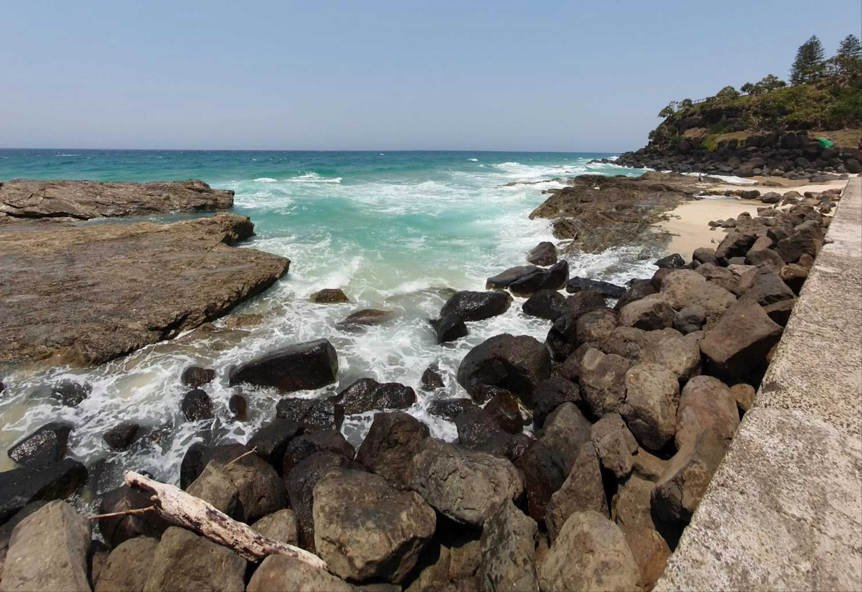 Natural landscape, Beach in Points North Apartments