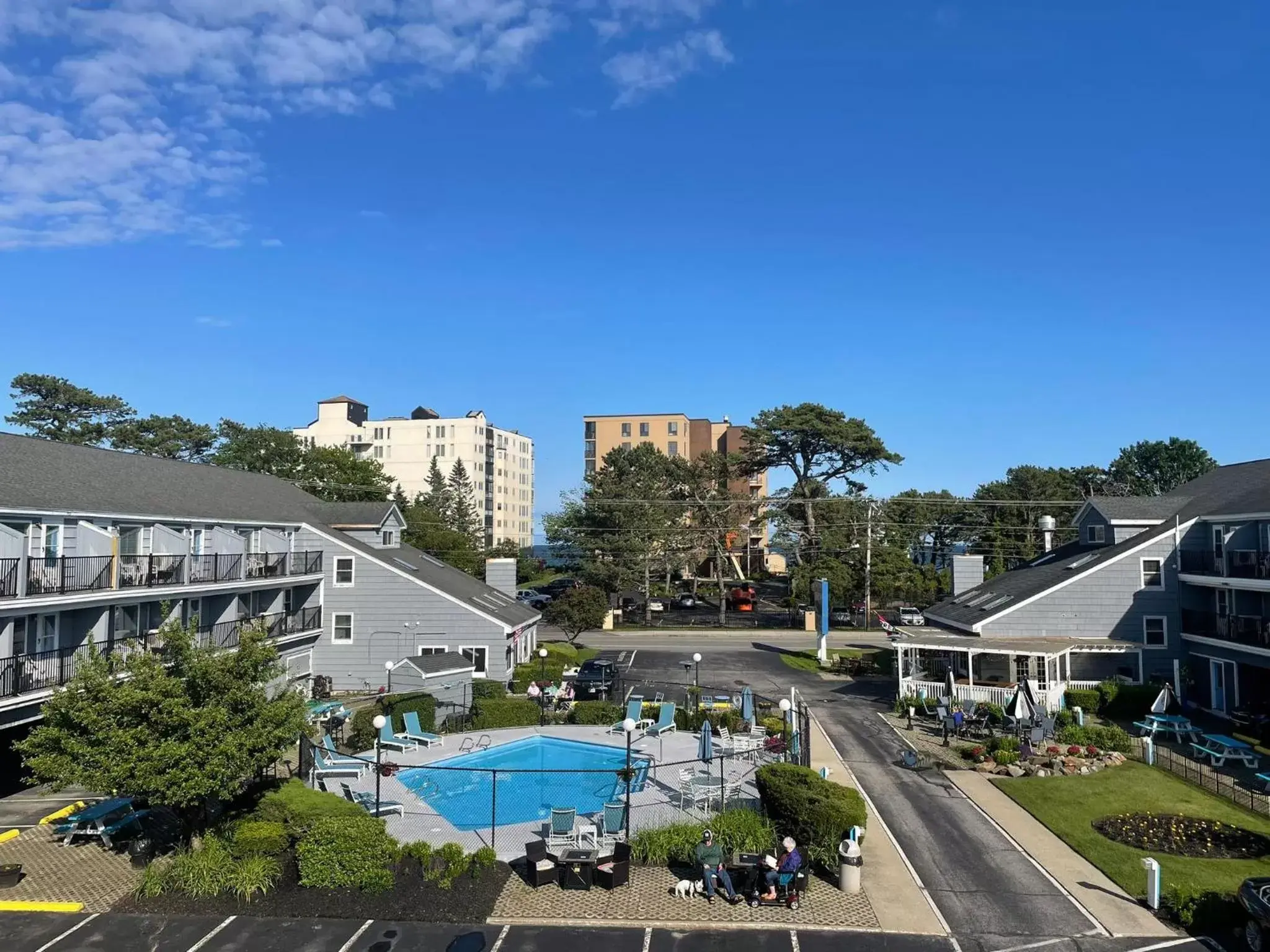 Pool View in Grand Beach Inn