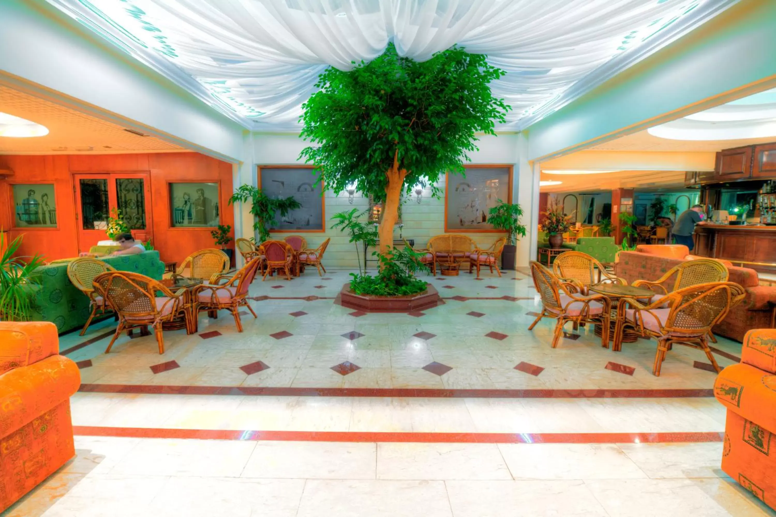 Lobby or reception, Restaurant/Places to Eat in Avlida Hotel