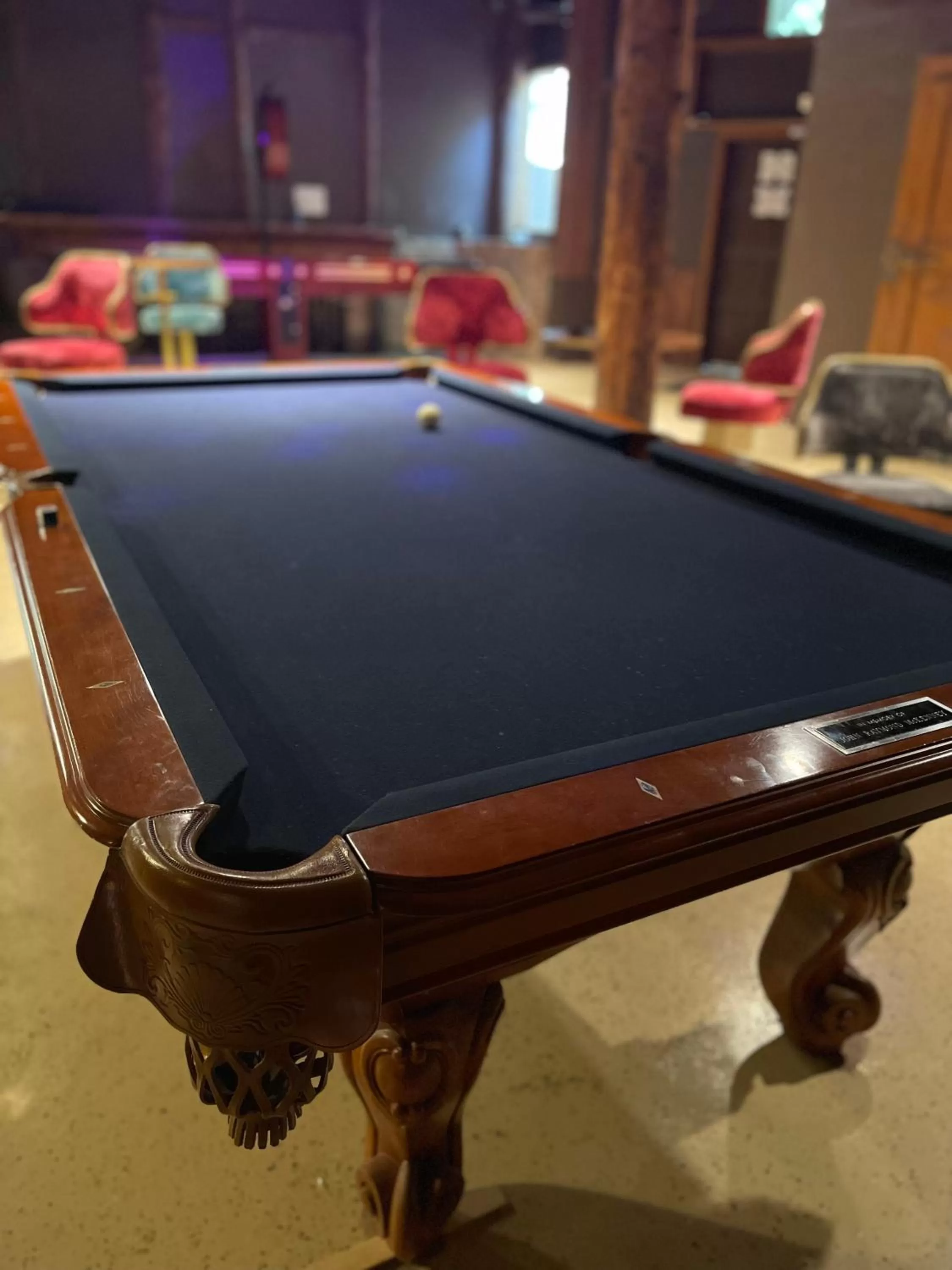 Billiard in The Historic Brookdale Lodge, Santa Cruz Mountains
