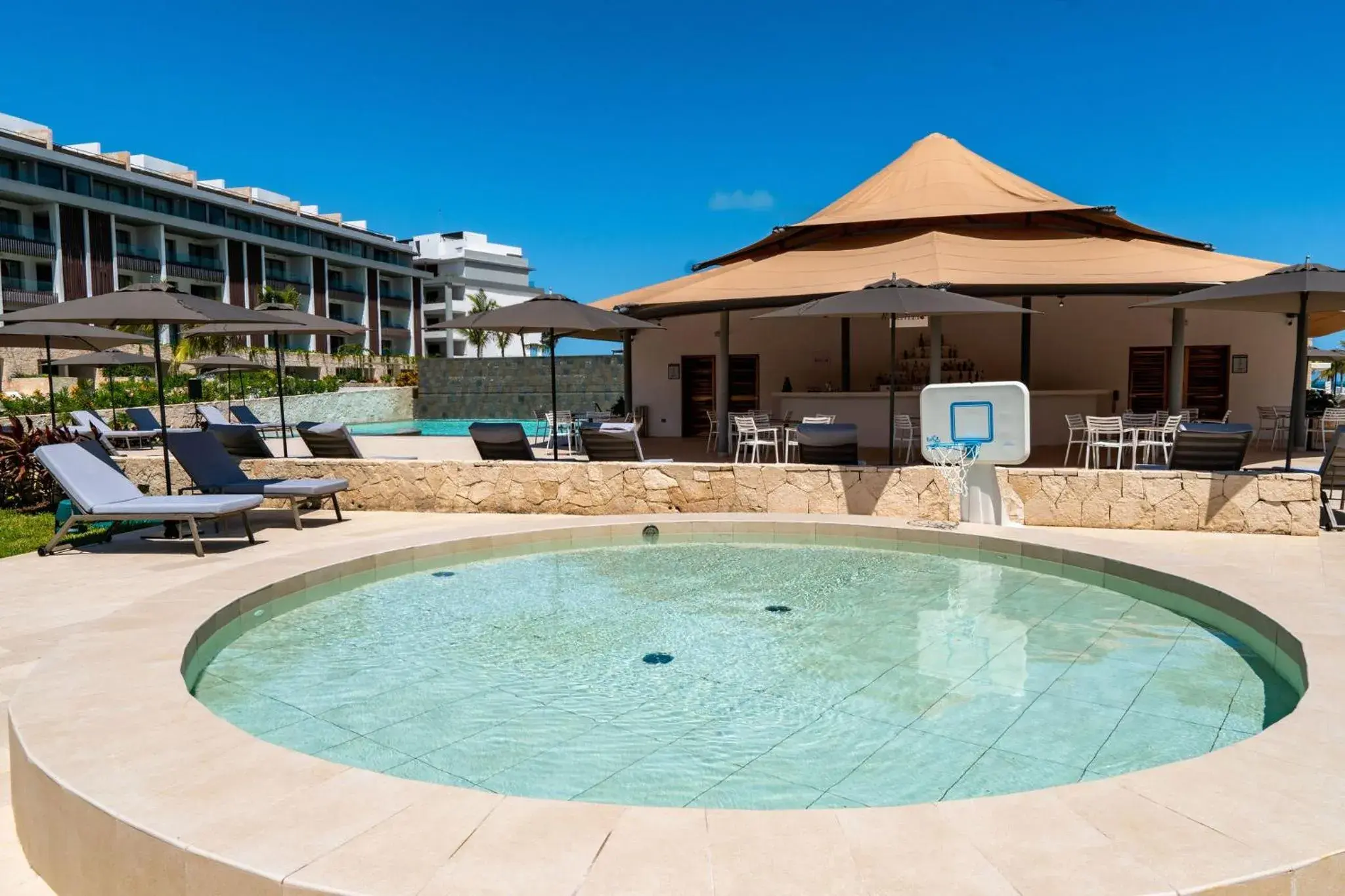 Swimming pool in Majestic Elegance Costa Mujeres - All Inclusive Swimming pool in Majestic Elegance Costa Mujeres - All Inclusive