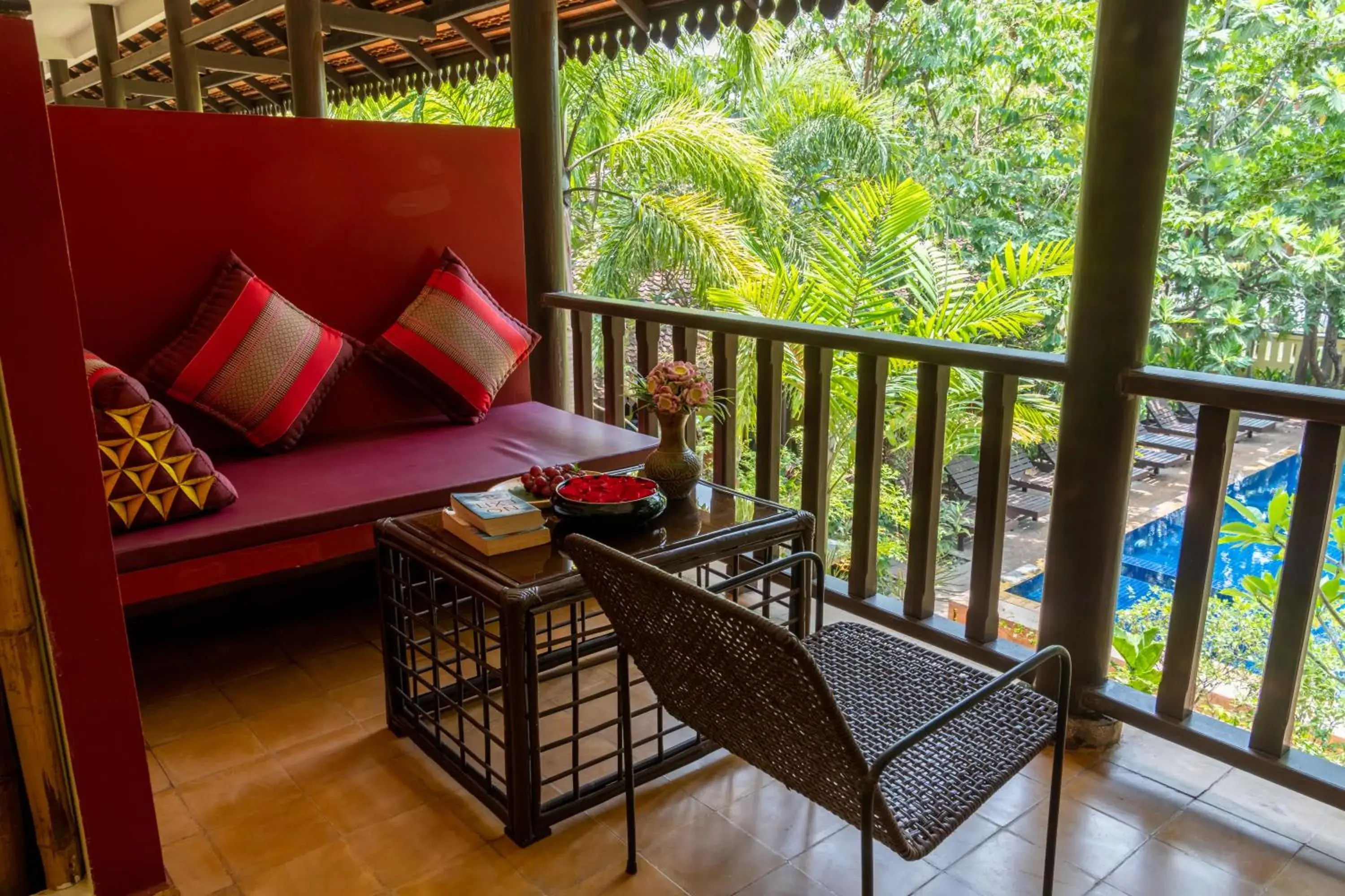 Balcony/Terrace in Pandora Suite D'Angkor