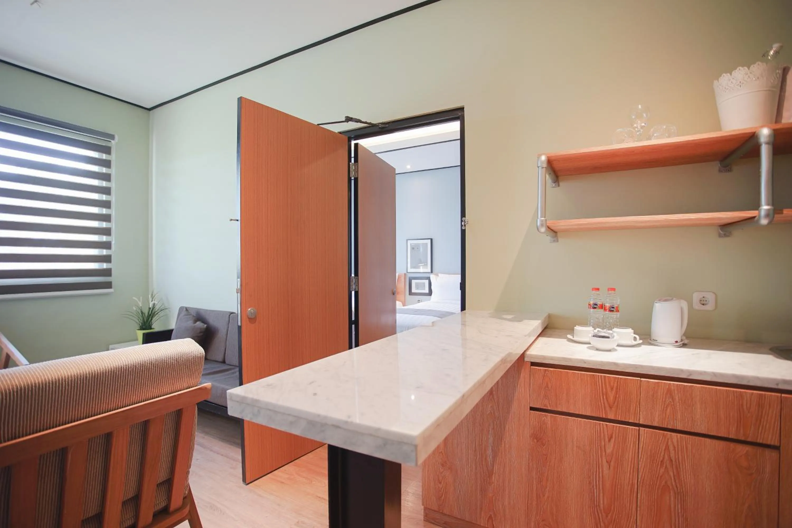 Kitchen or kitchenette in Allstay Ecotel Yogyakarta