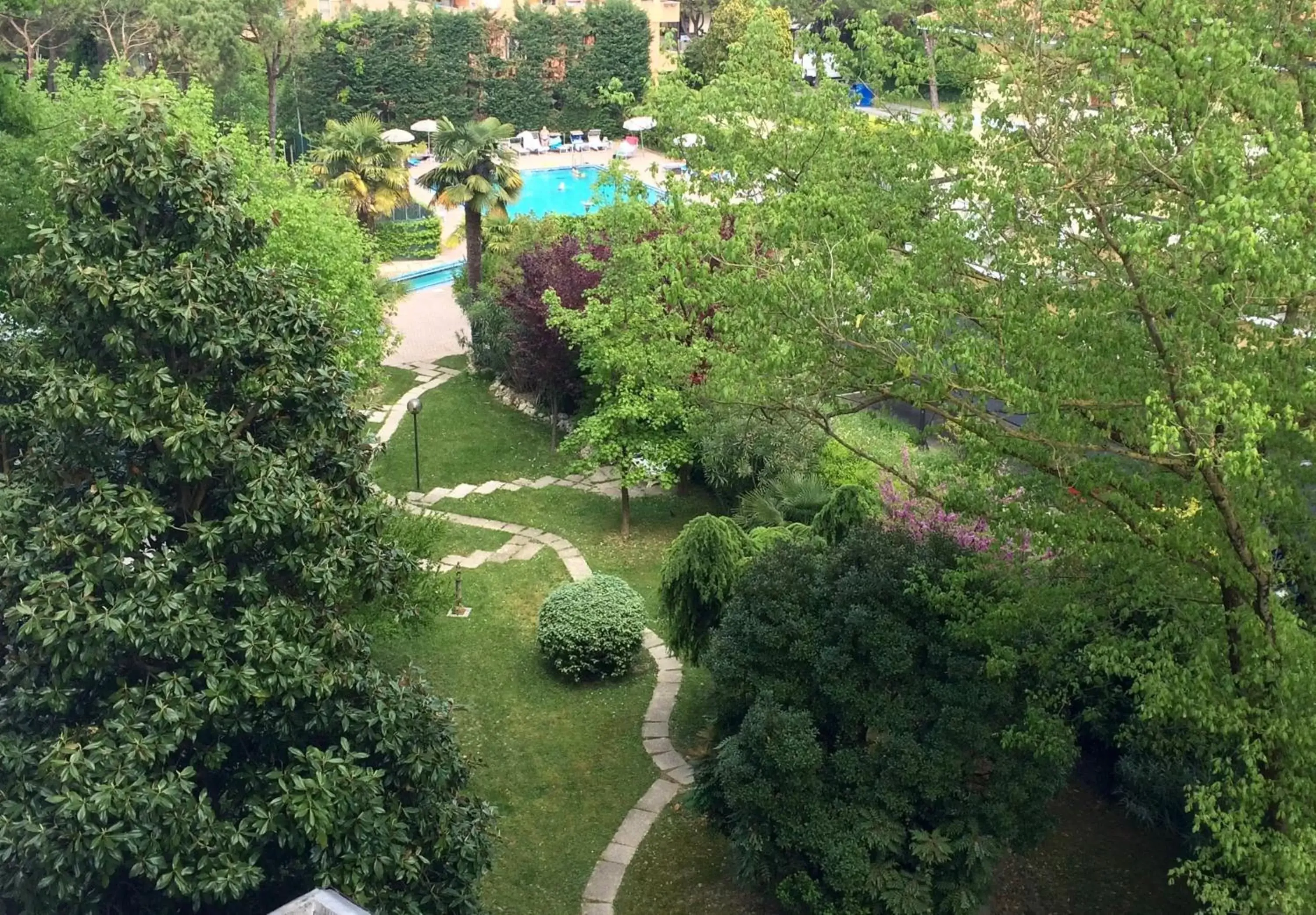 Garden, Bird's-eye View in Park Hotel Terme Garden, Bird's-eye View in Park Hotel Terme