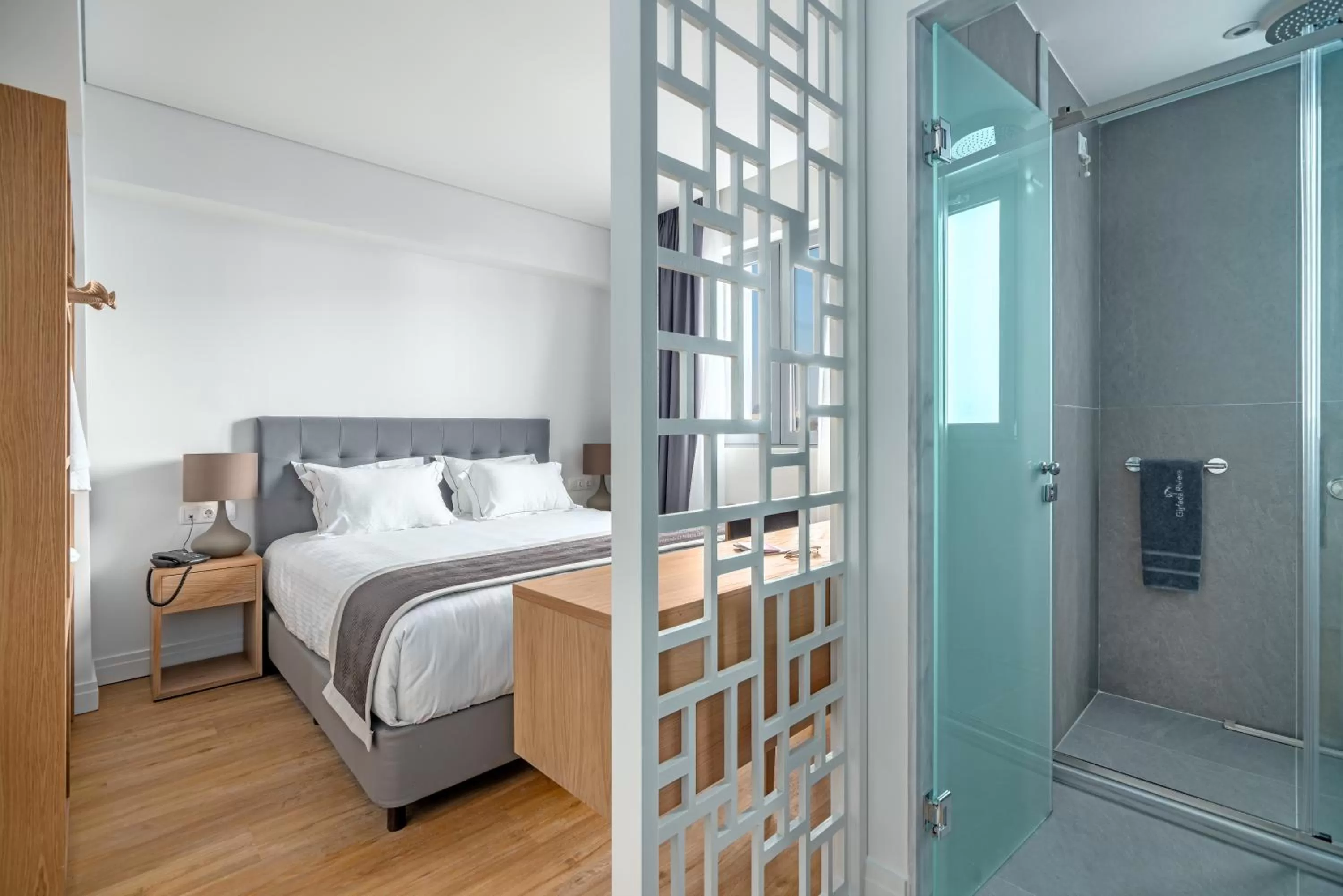 Bed in Glyfada Riviera Hotel