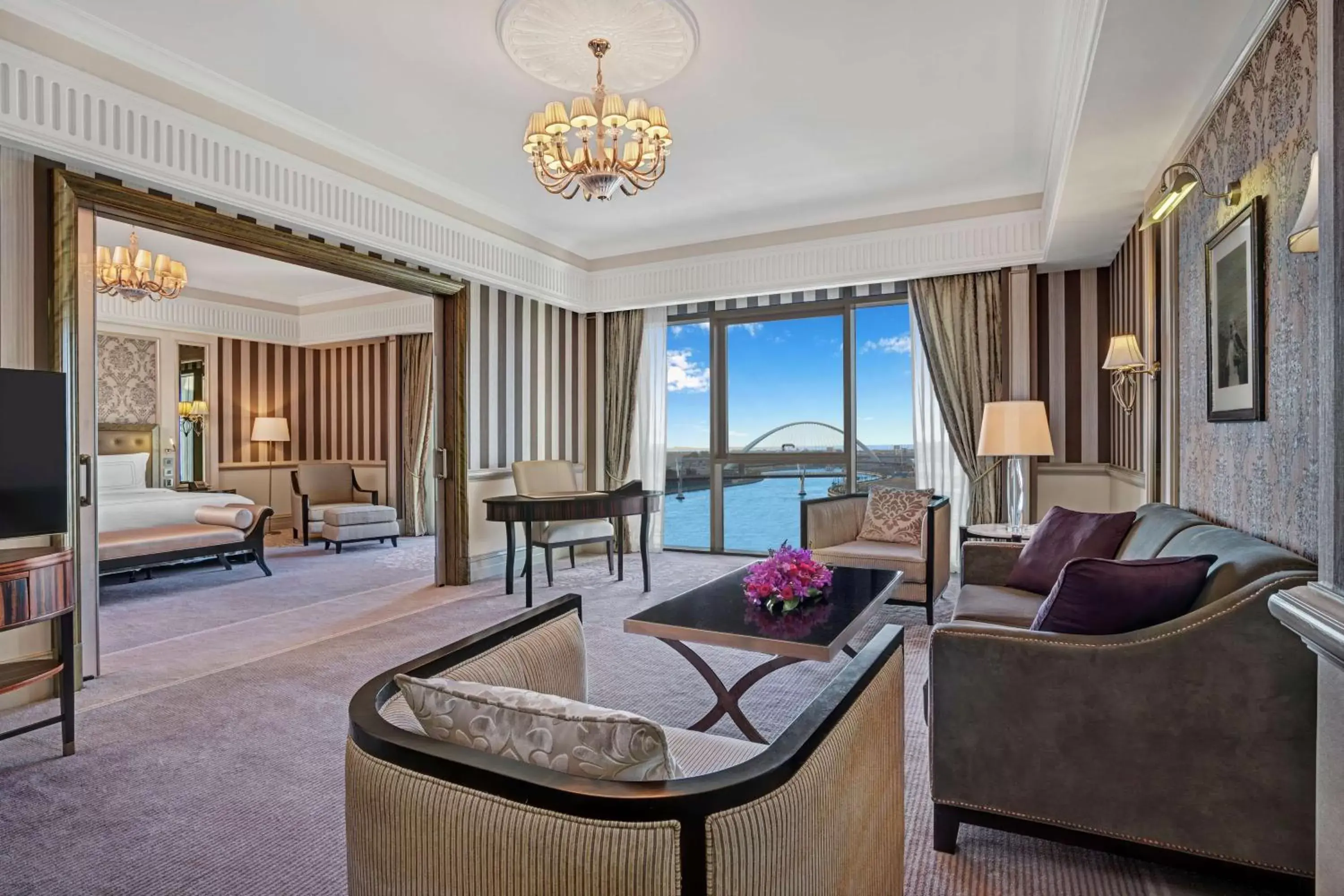 Bedroom, Seating Area in Habtoor Palace Dubai, LXR Hotels & Resorts