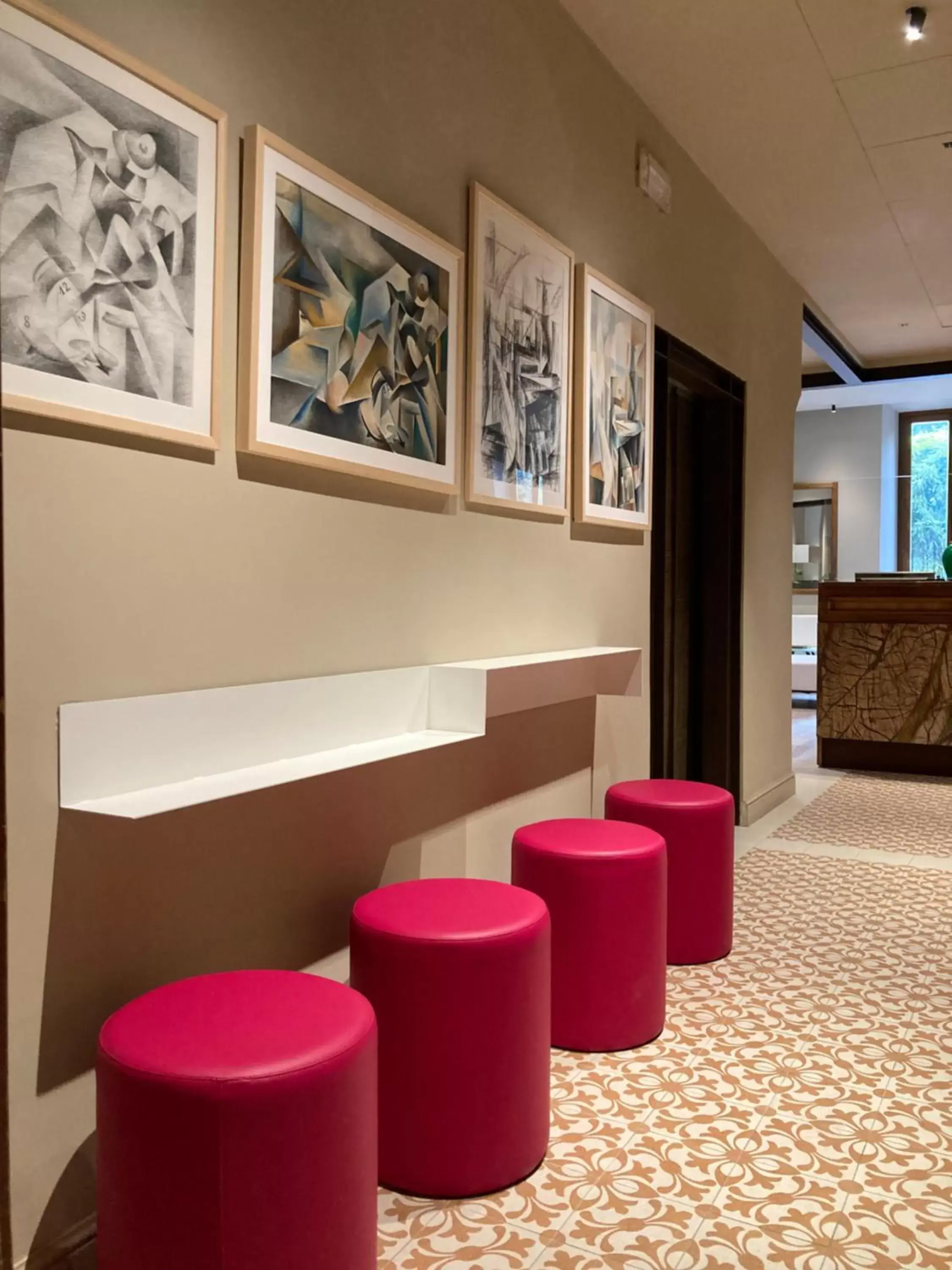 Lobby or reception in Hotel Caravaggio