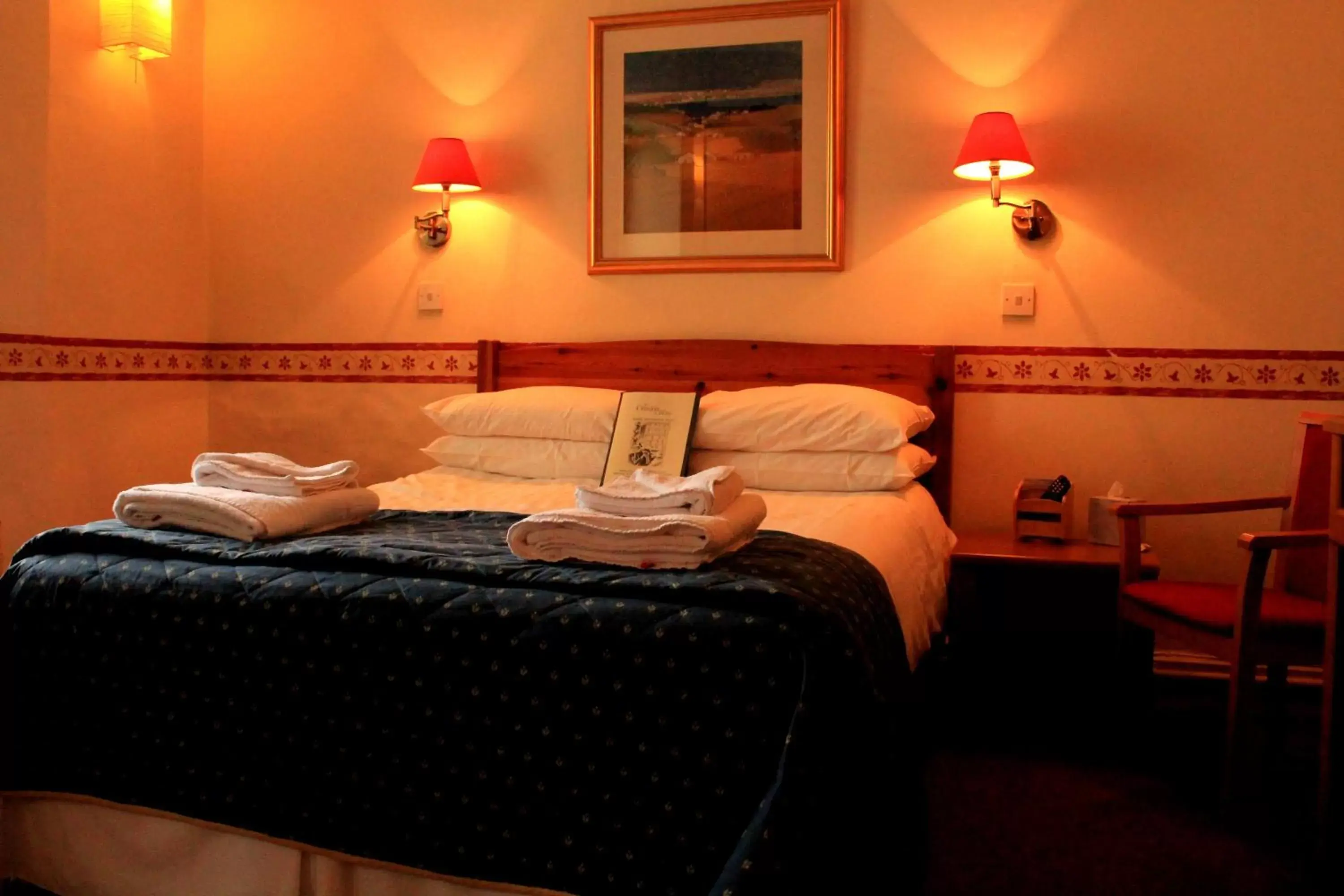 Bed in The Crown at Wells, Somerset