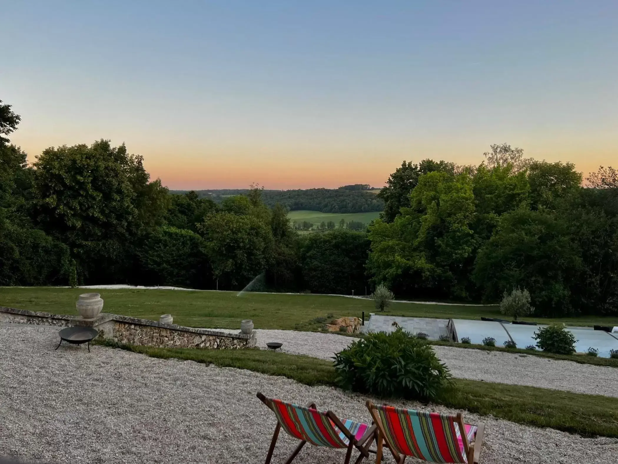 View (from property/room), Pool View in Demeure de la Garenne