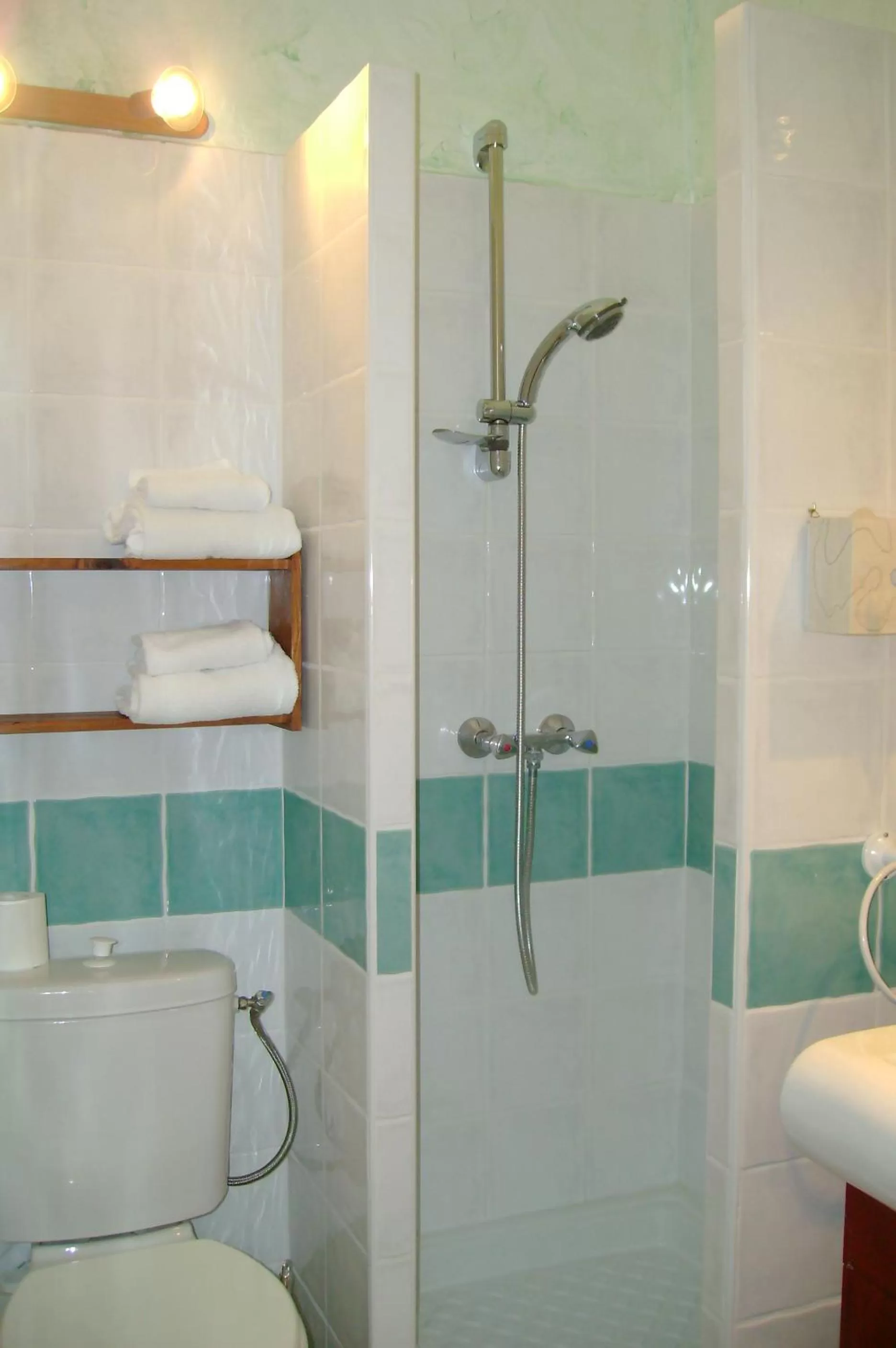 Bathroom in Logis Auberge De Tavel