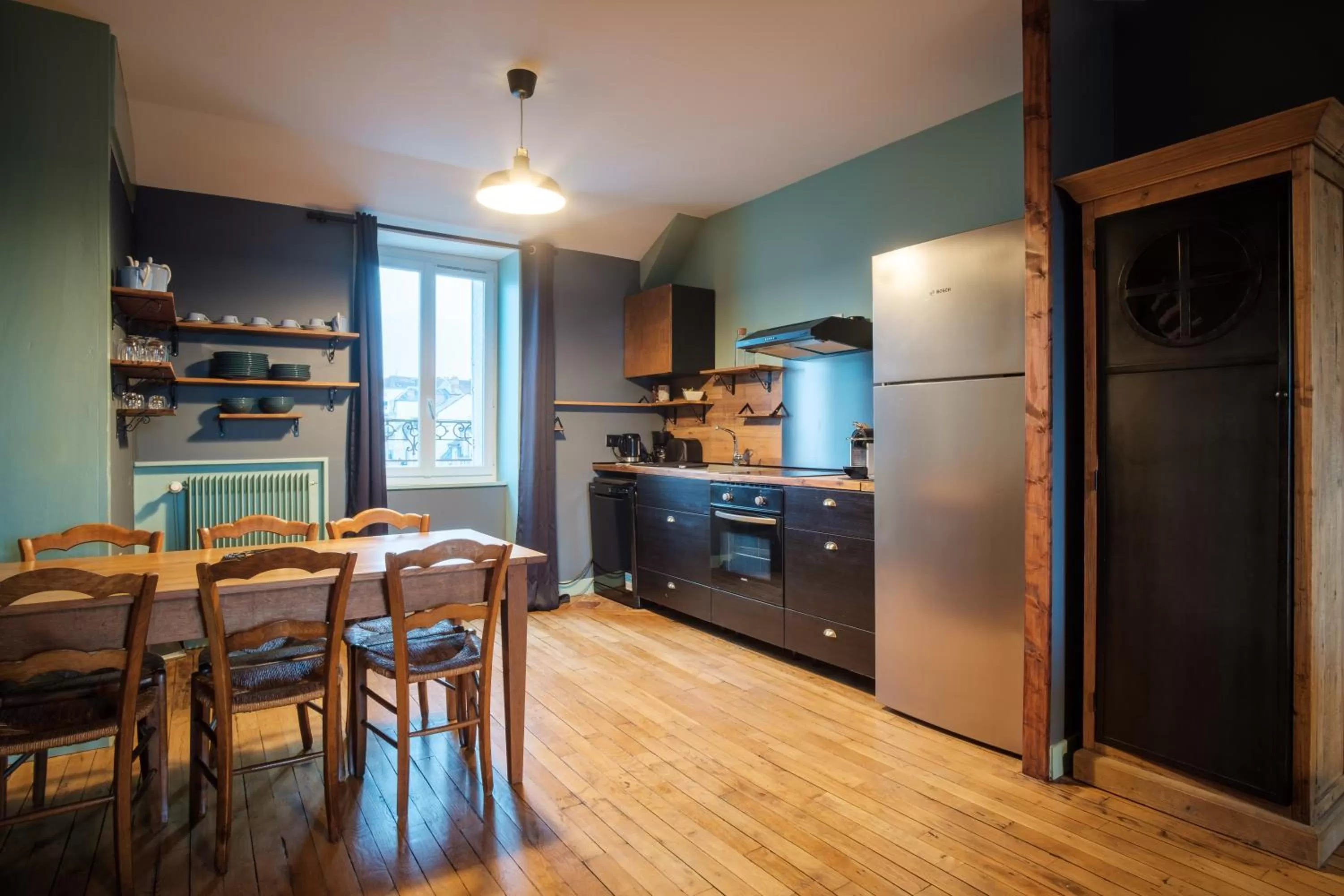 Kitchen or kitchenette, Kitchen/Kitchenette in Dupain & Dubeurre Appart'Hôtel - Parking