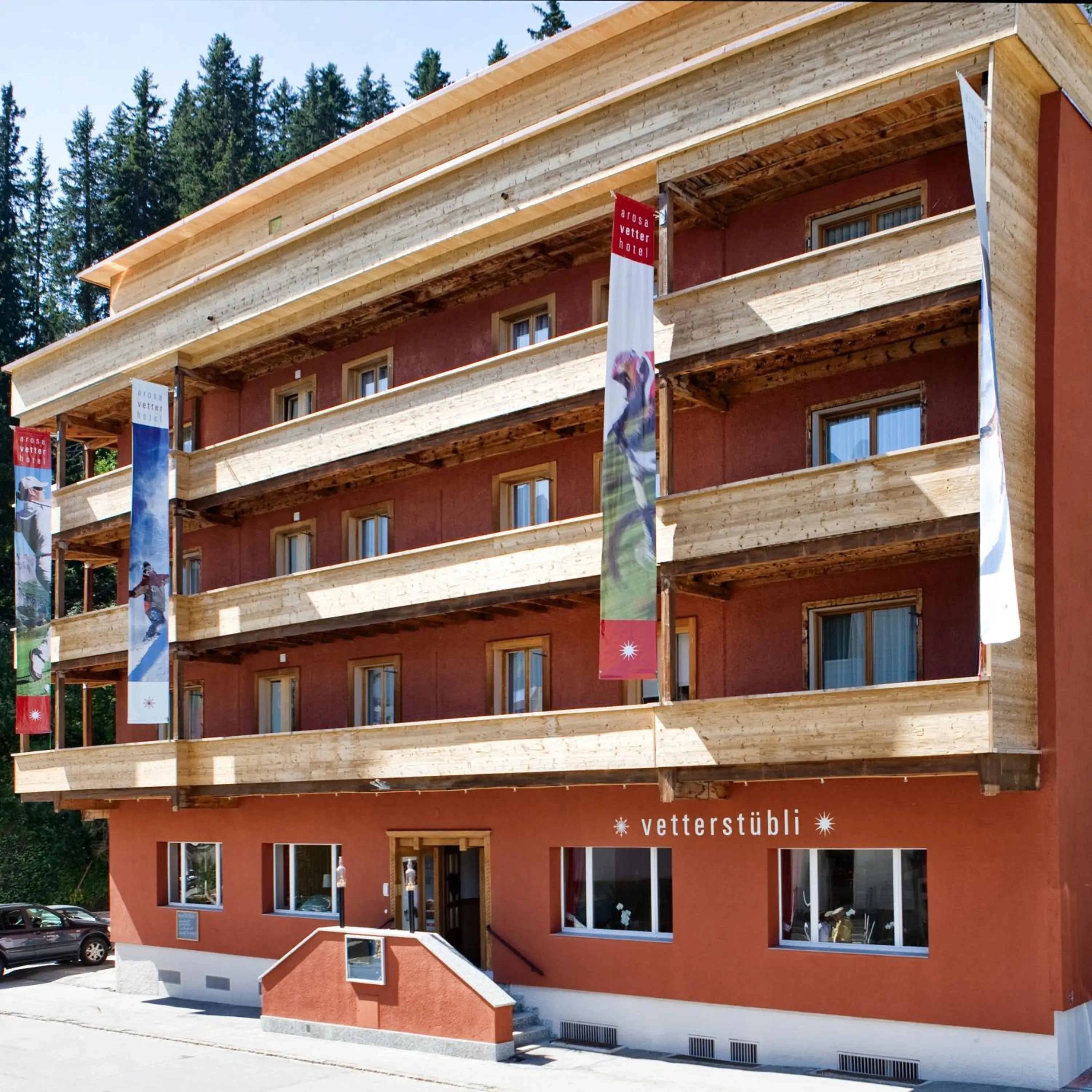 Facade/entrance, Property Building in Arosa Vetter Hotel