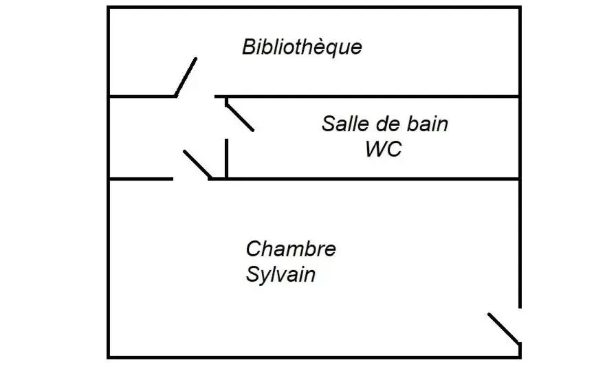 Floor Plan in Chez Florence et Sylvain de Loudun