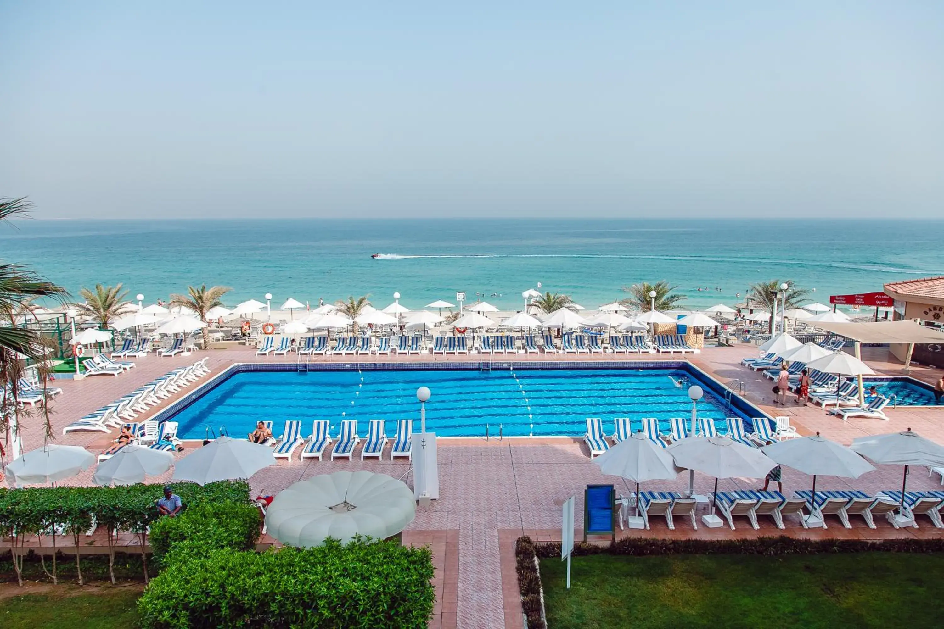 Beach, Pool View in Sharjah Carlton Hotel