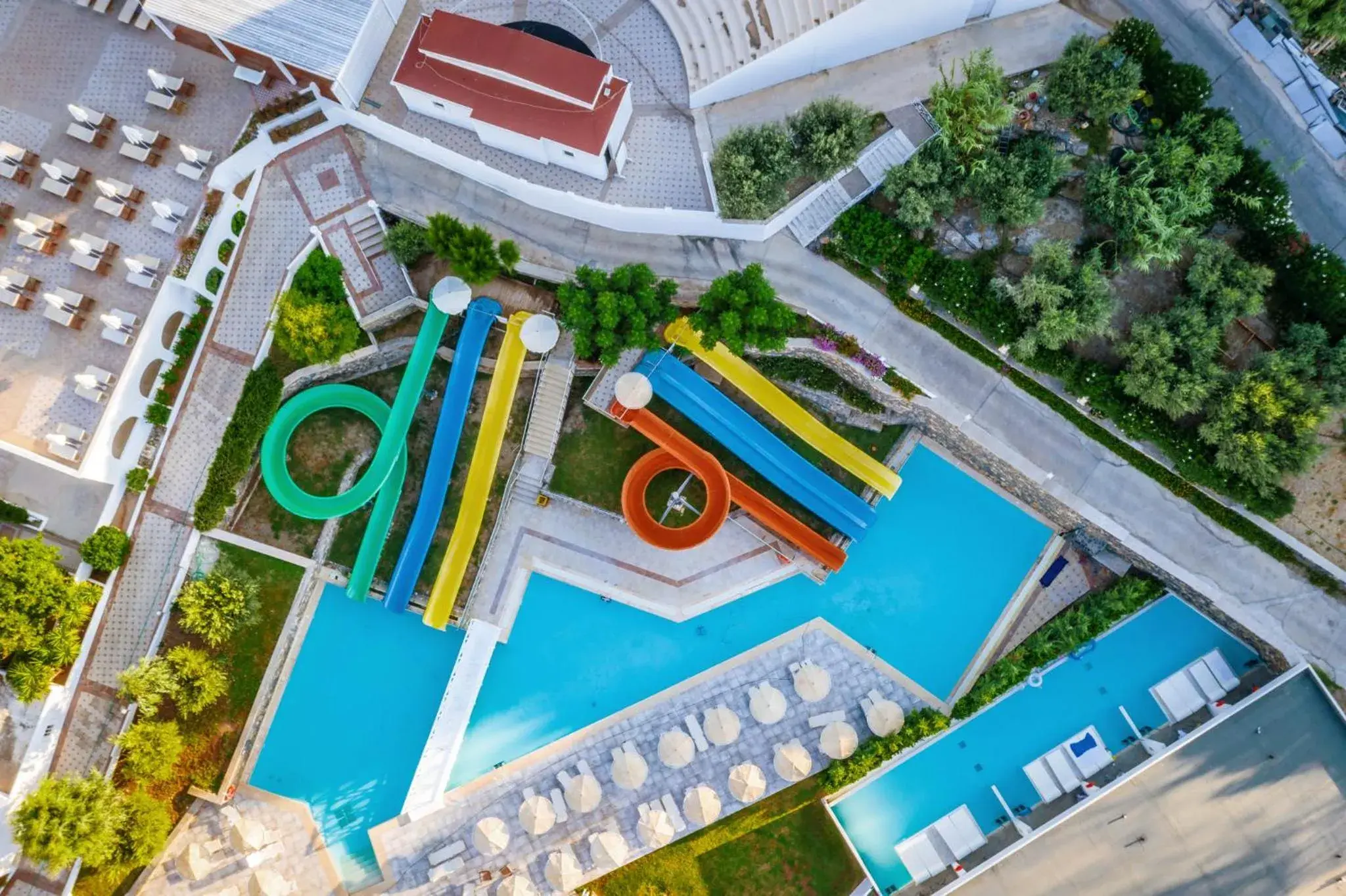 Aqua park, Pool View in Lindos Royal Resort