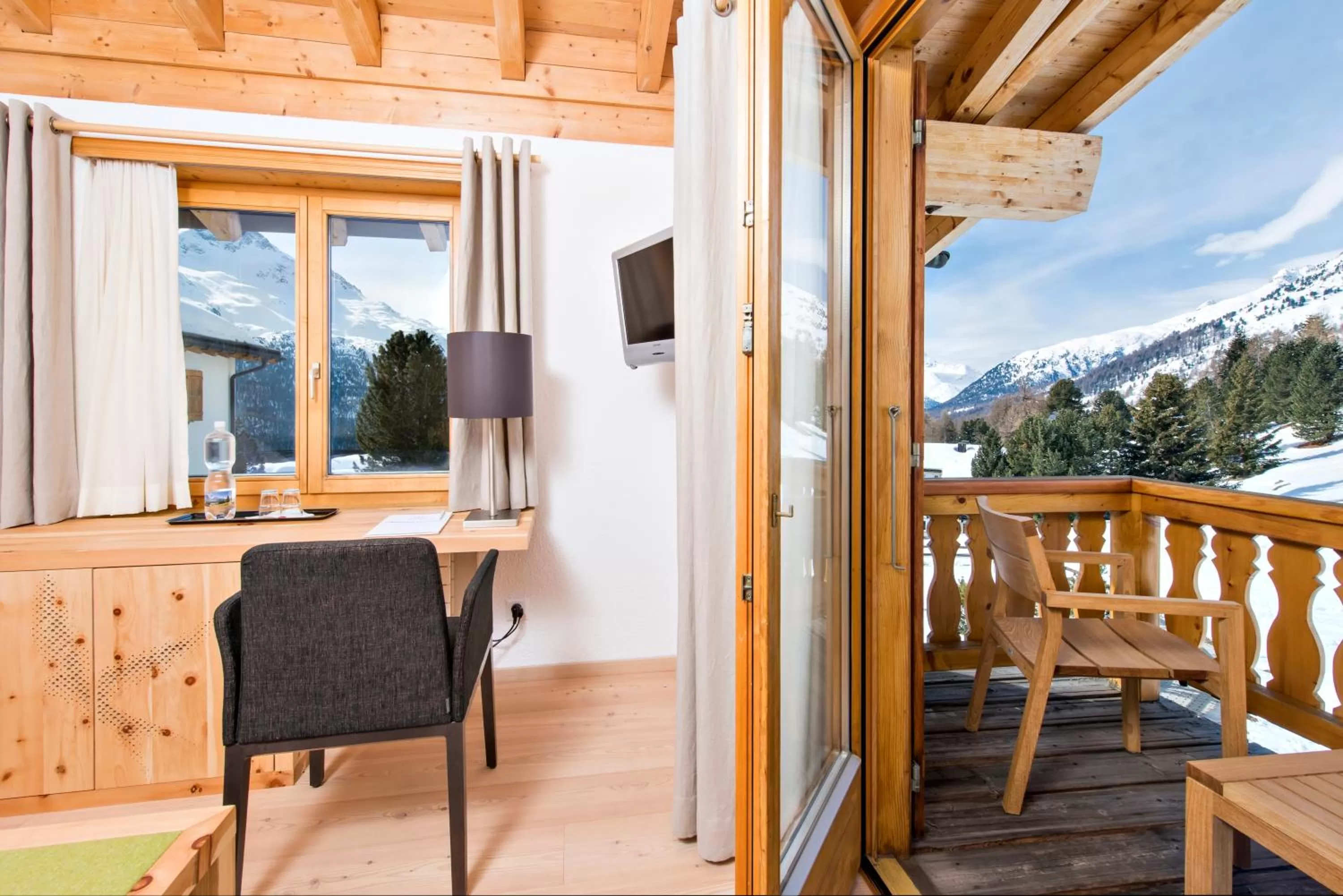 Balcony/Terrace in Berghotel Randolins