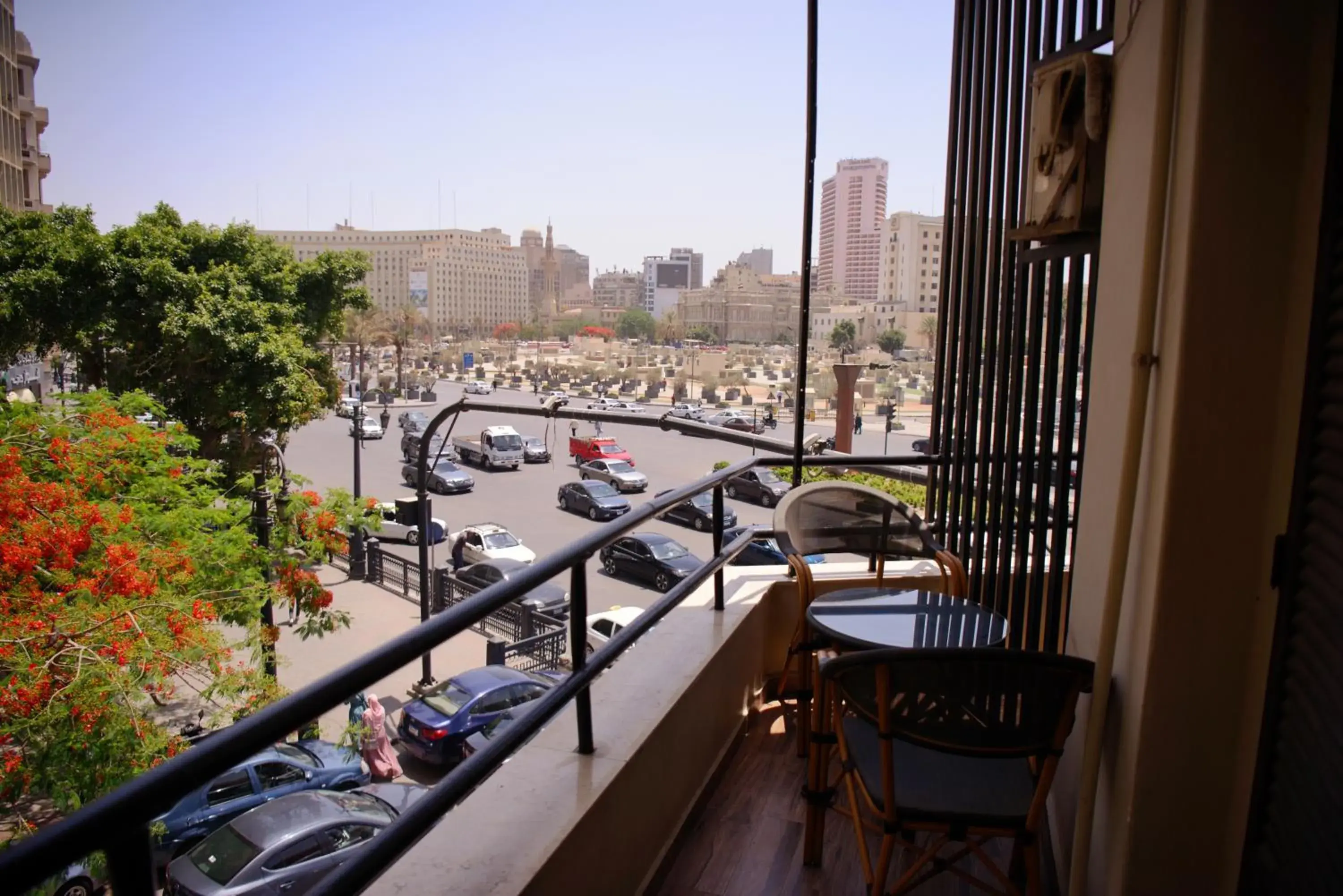 City view, Balcony/Terrace in Museum Plaza Hostel