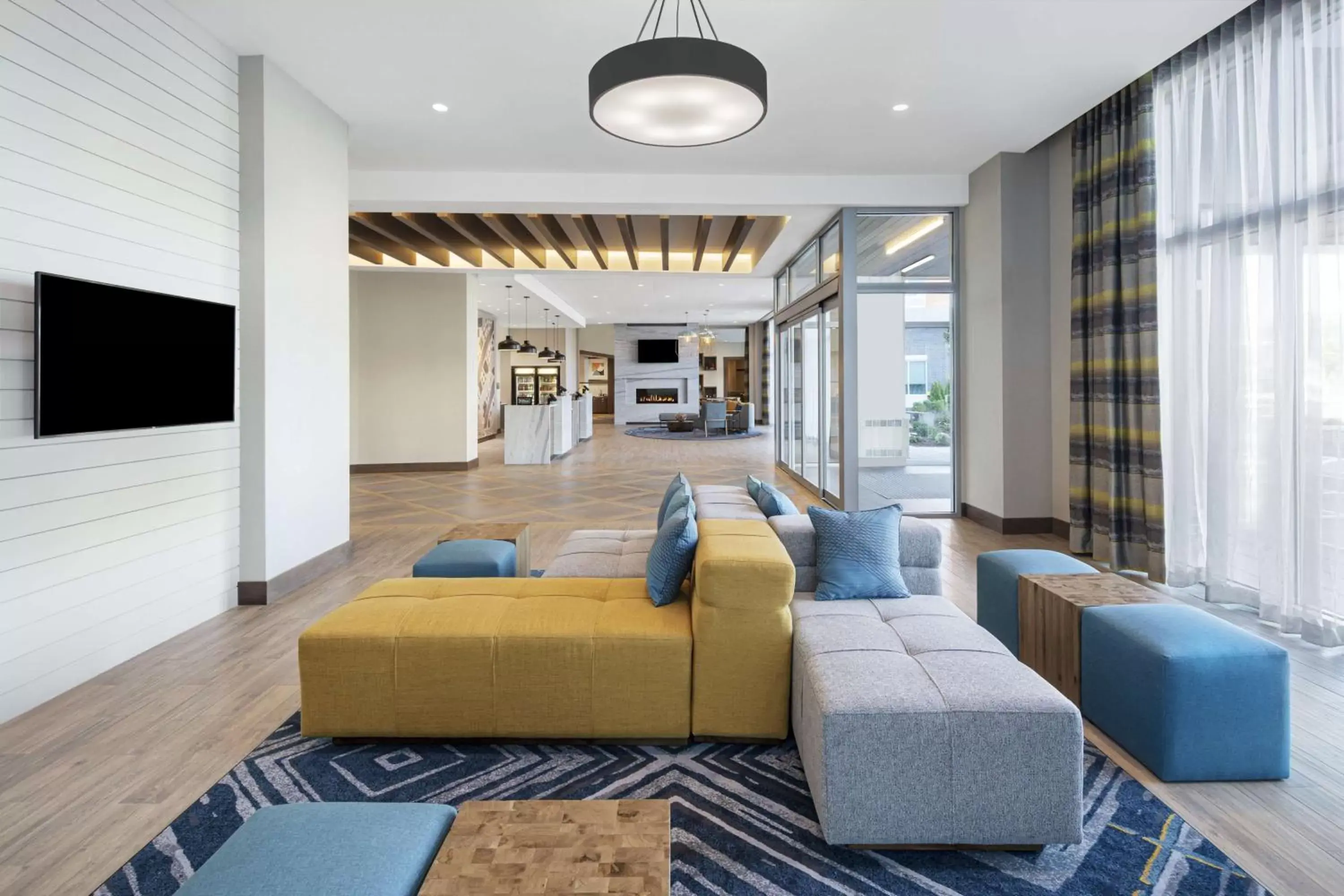 Lobby or reception, Seating Area in Homewood Suites by Hilton Boston Woburn