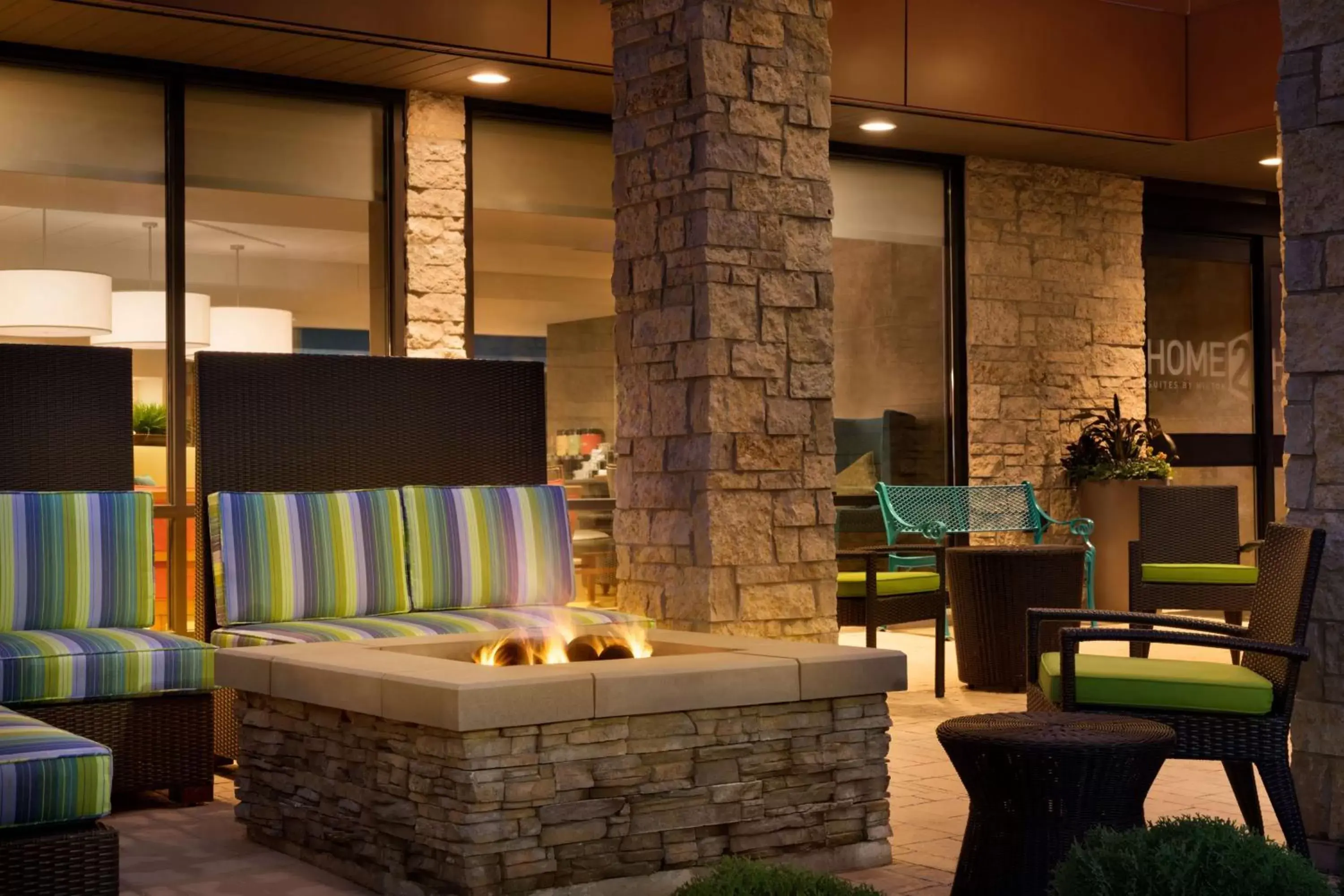 Patio in Home2 Suites By Hilton Joliet Plainfield