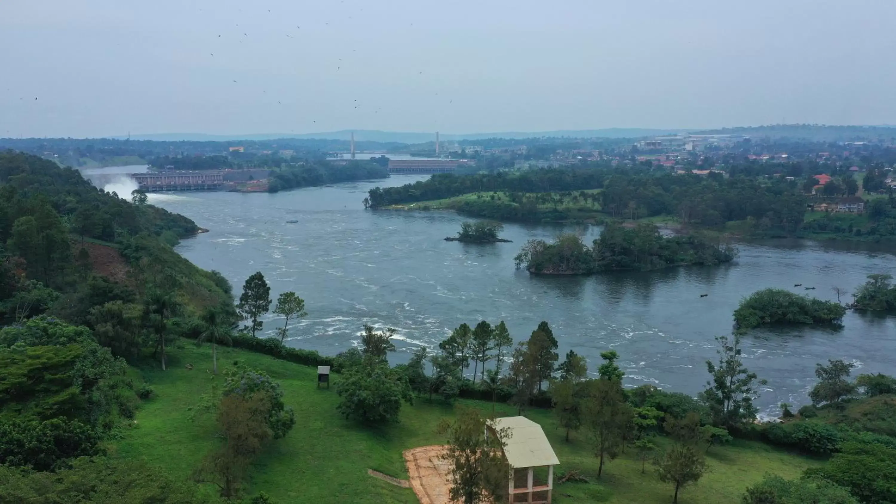 Lake view, Bird's-eye View in Jinja Nile Resort
