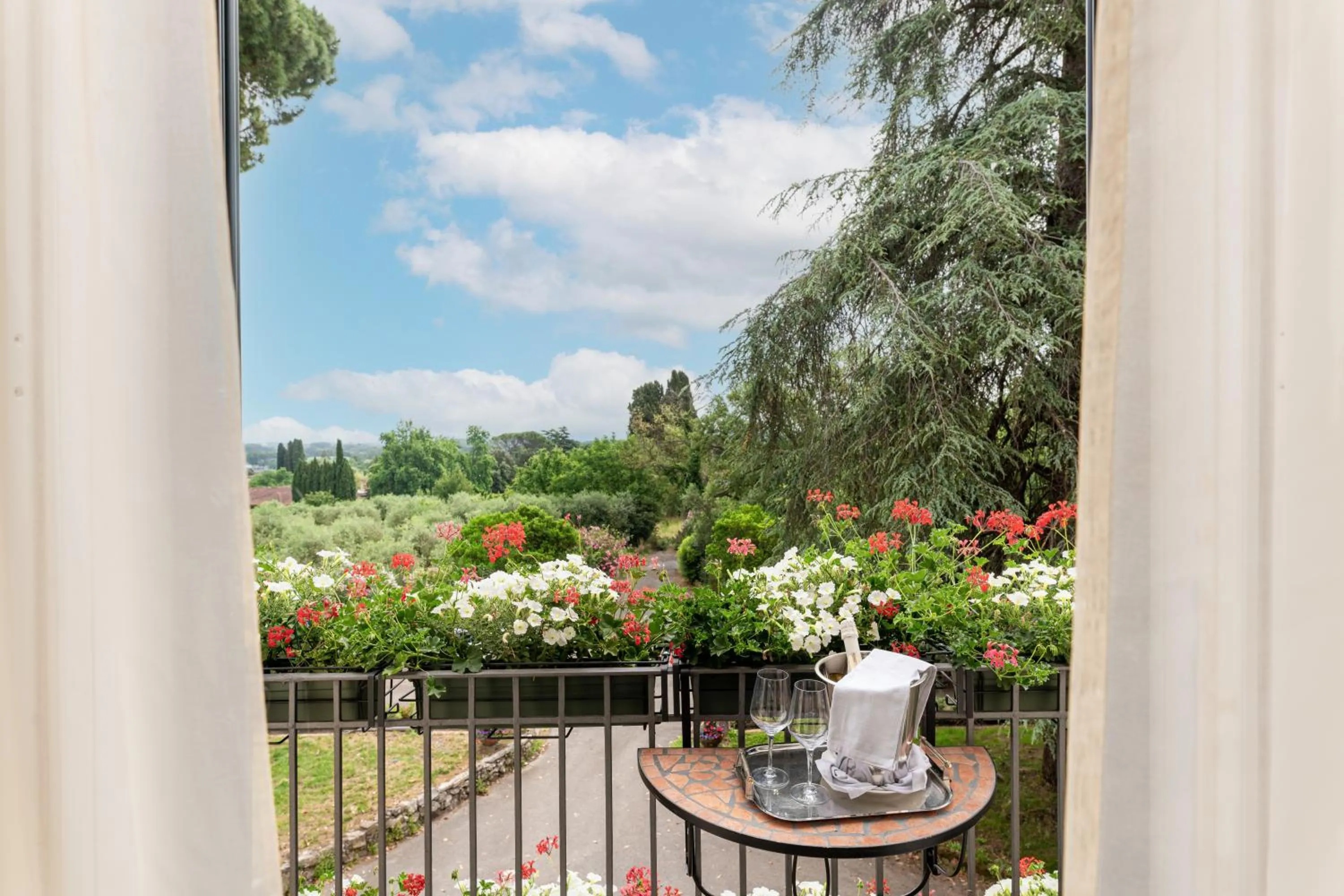 Garden view in Hotel Villa San Michele