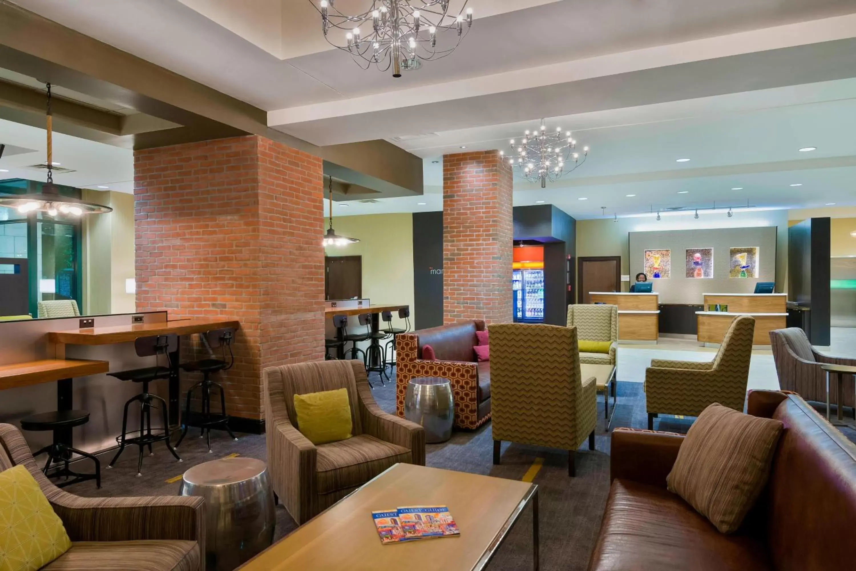 Lobby or reception, Restaurant/Places to Eat in Courtyard by Marriott Little Rock Downtown