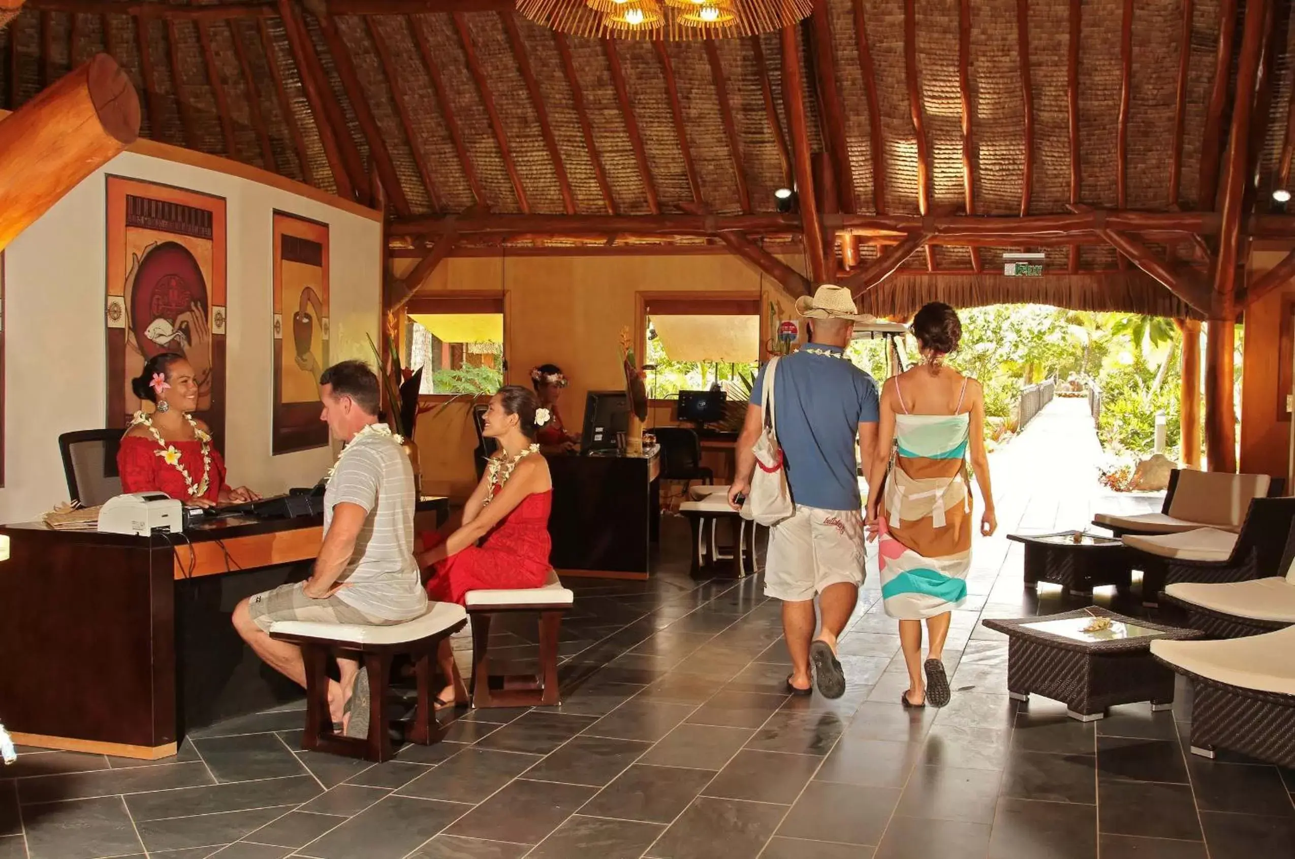 Lobby or reception in Maitai Lapita Village Huahine Lobby or reception in Maitai Lapita Village Huahine