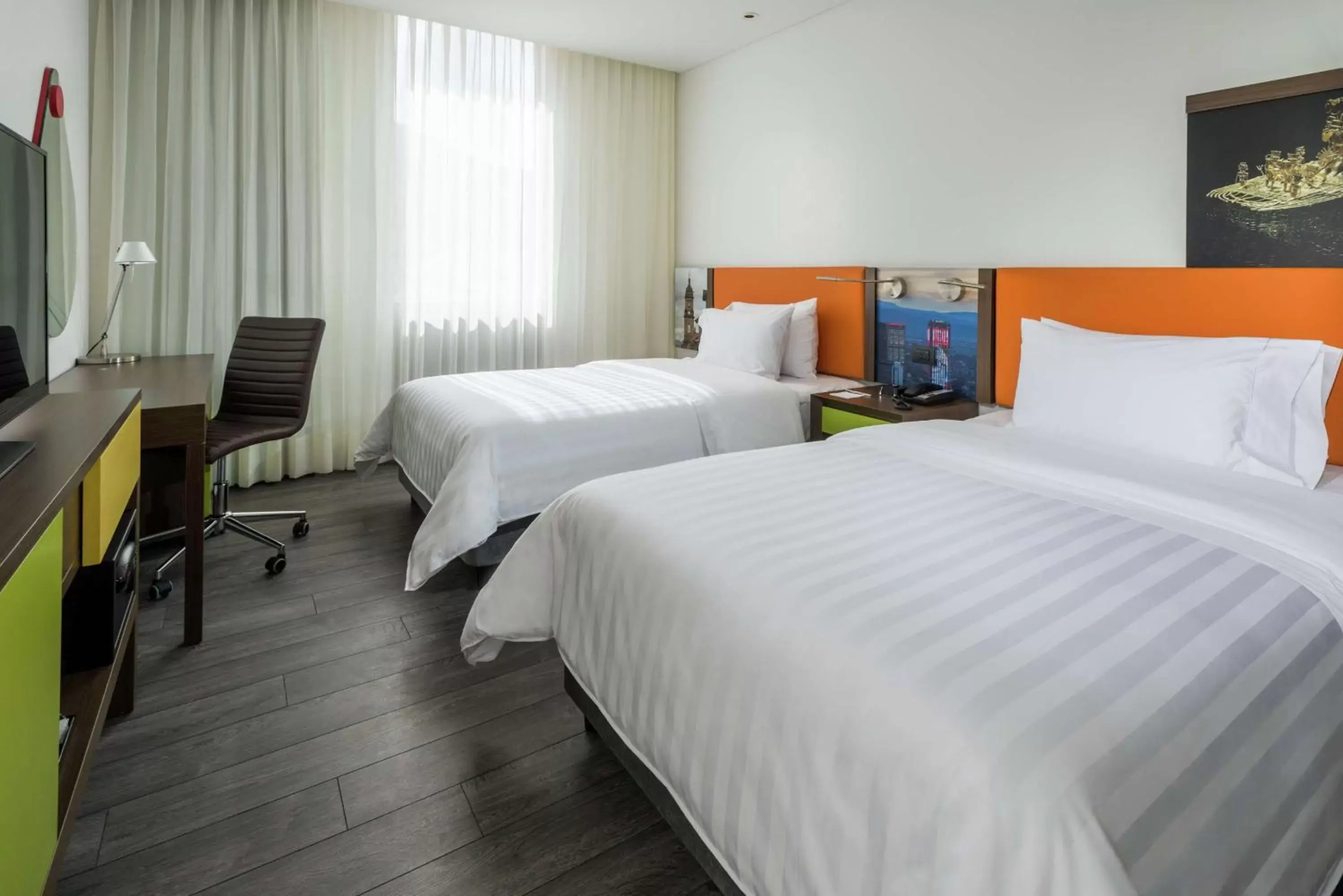 Bedroom, Bed in Hampton by Hilton Bogota Usaquen