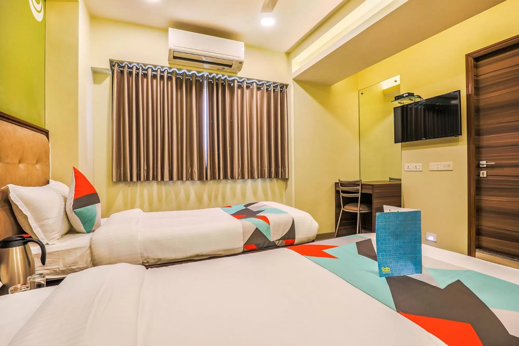 Bedroom, Bed in FabHotel Landmark Residency - Nr MIDC Turbhe