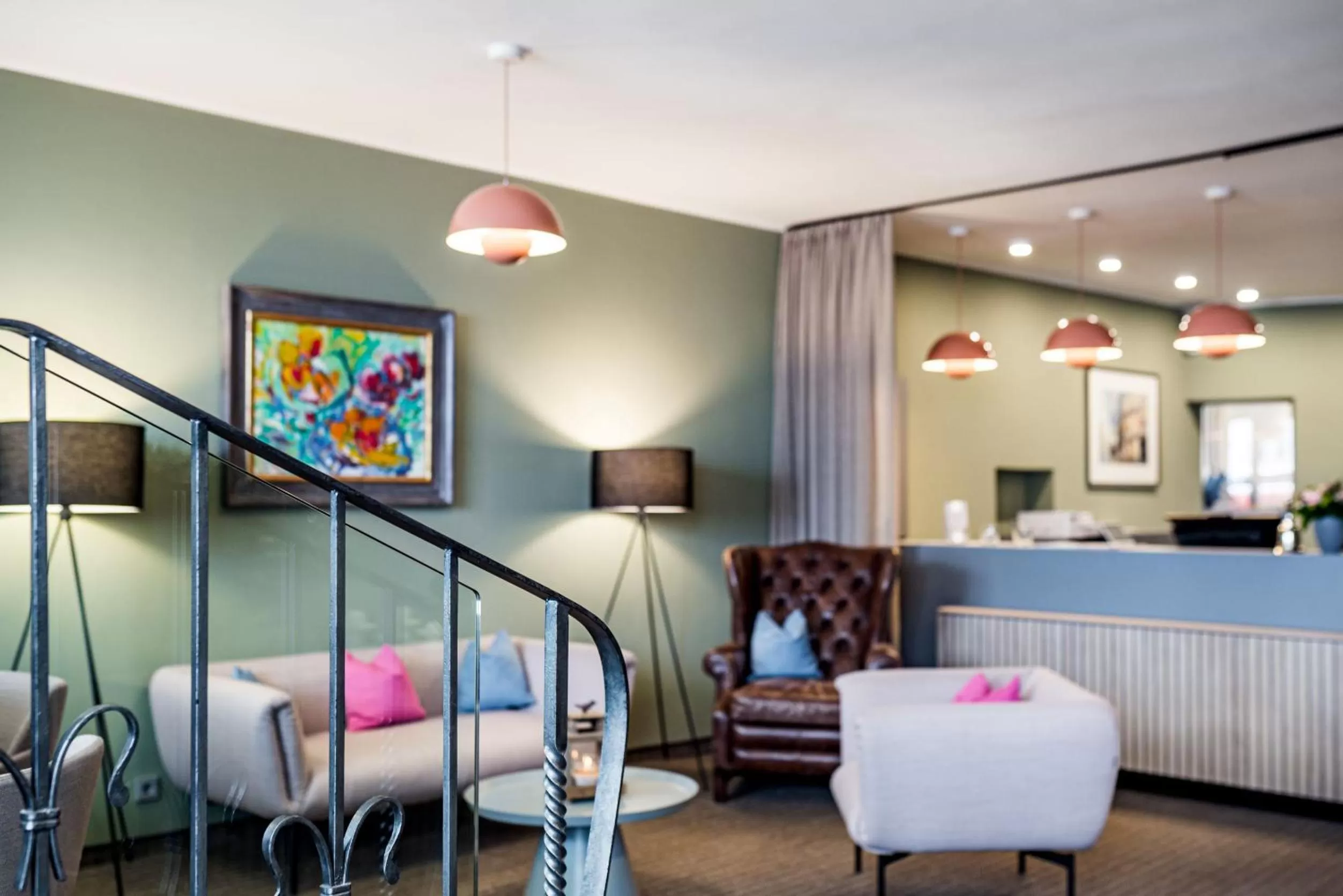 Lobby or reception in Altstadthotel Weisse Taube