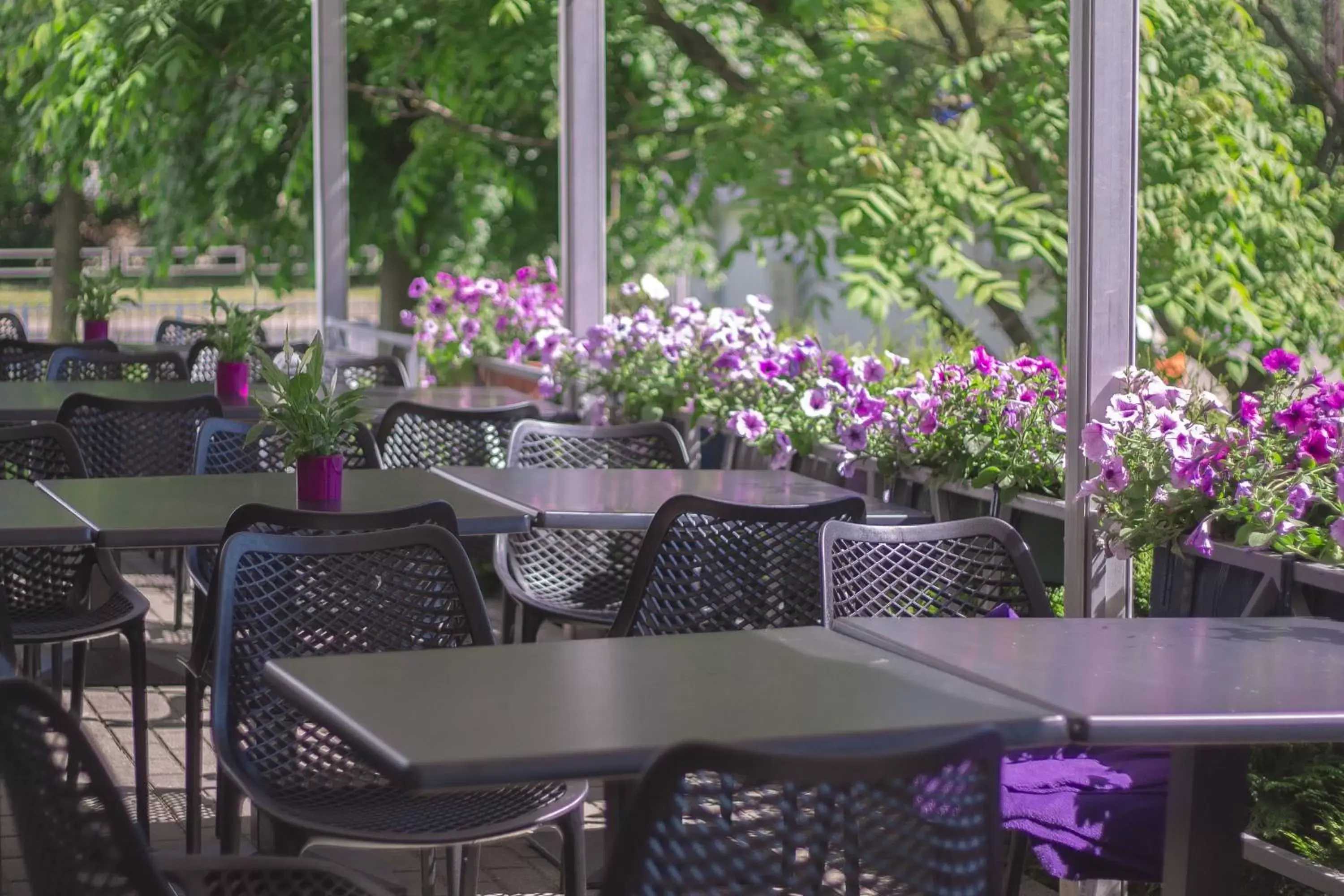 Balcony/Terrace, Restaurant/Places to Eat in Bellevue Park Hotel Riga