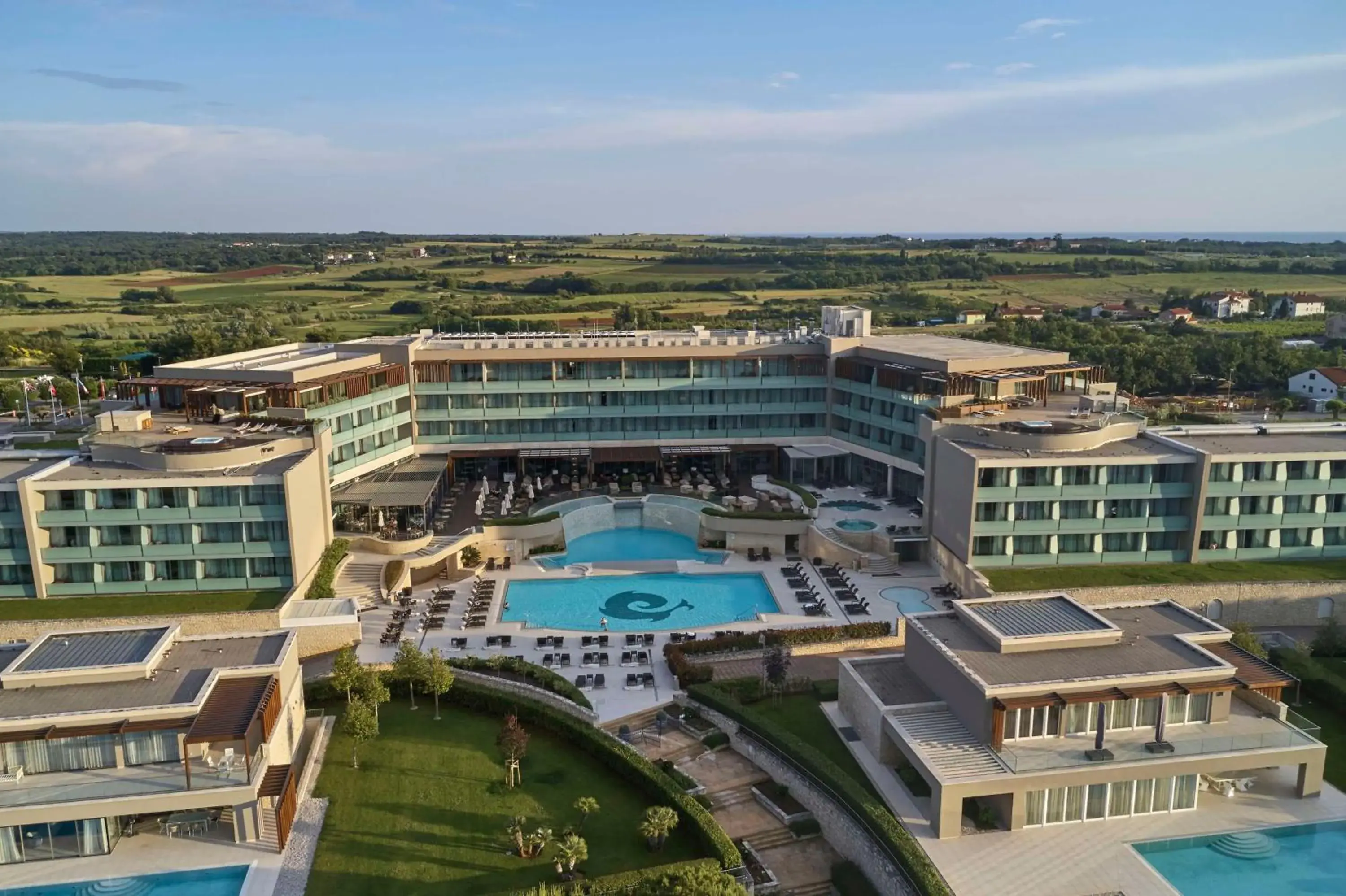 Property building, Bird's-eye View in Kempinski Hotel Adriatic Istria Croatia