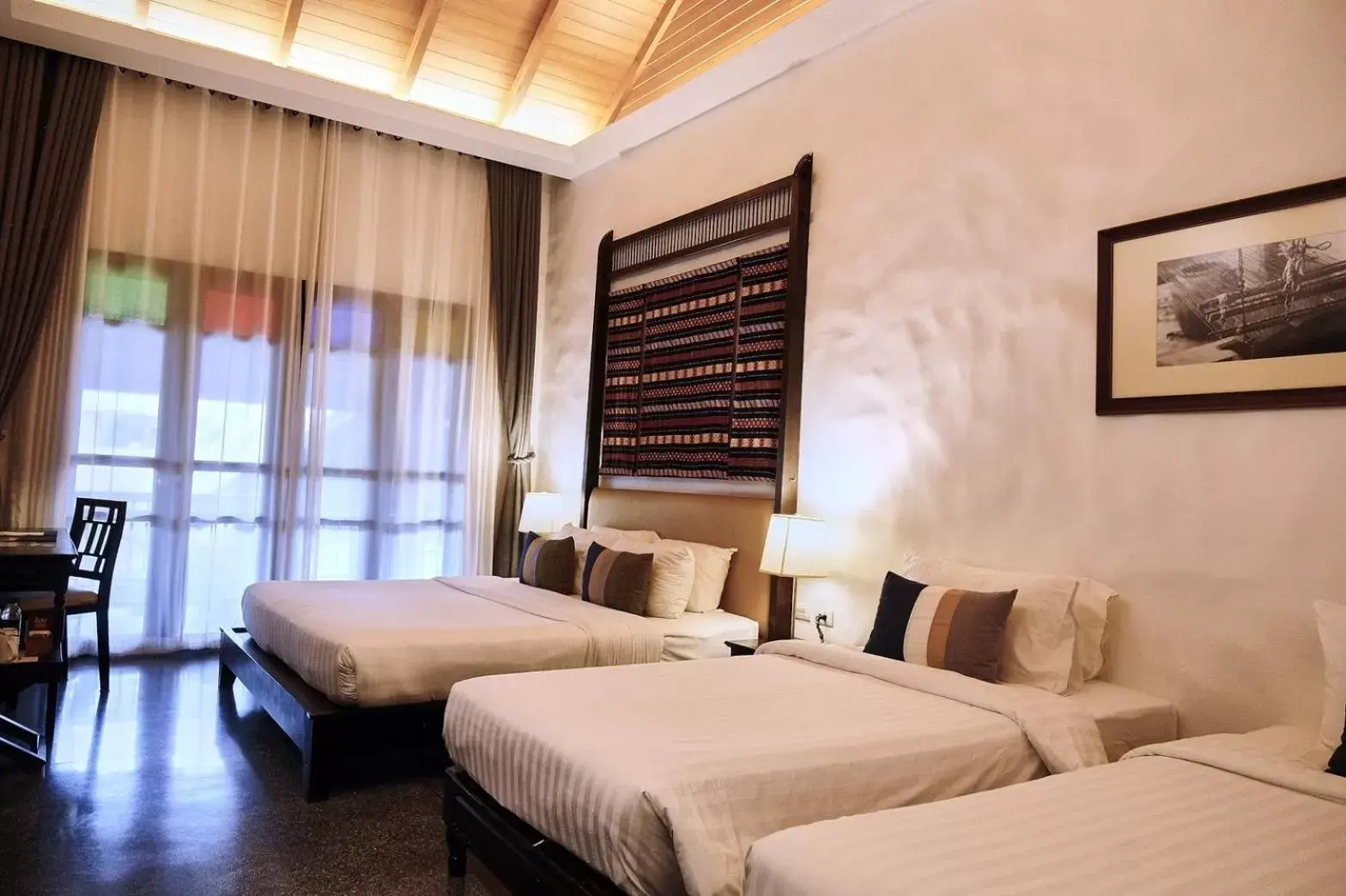 Bed in Thai Akara - Lanna Boutique Hotel -SHA Extra Plus