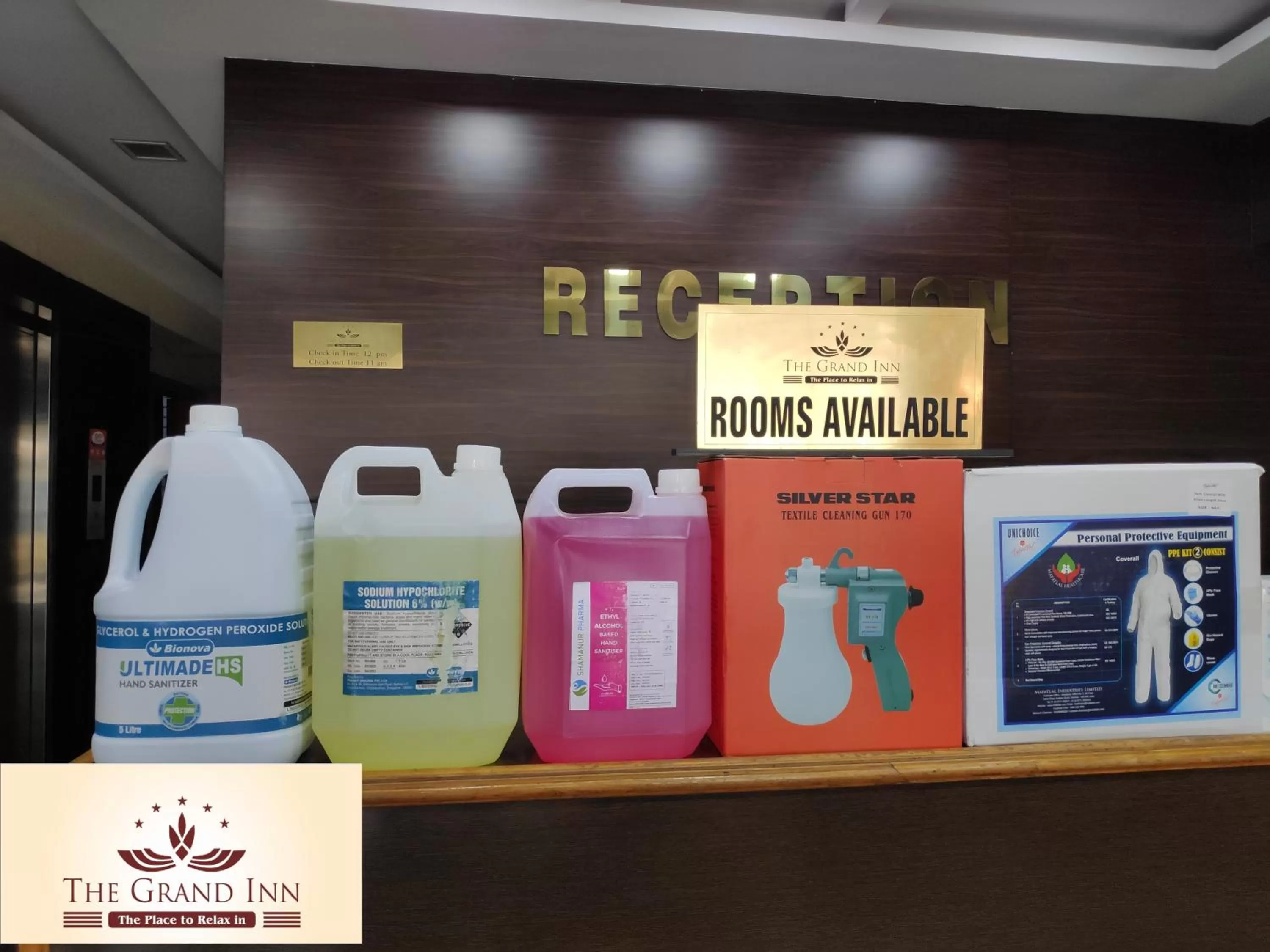 Lobby or reception in The Grand Inn Mysore